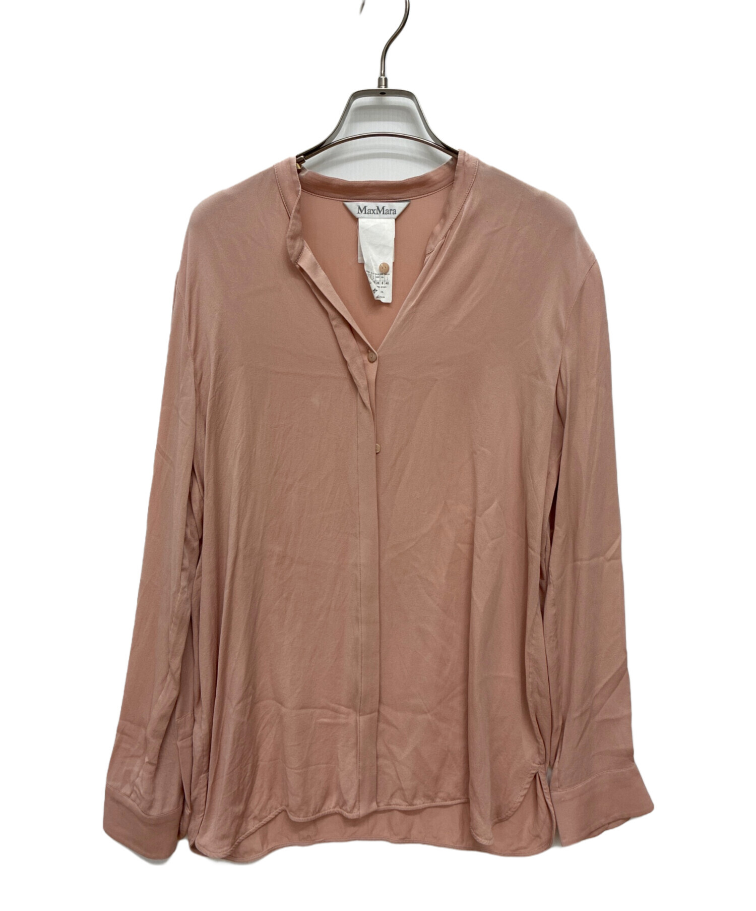 中古・古着通販】MaxMara (マックスマーラ) シルクブラウス ピンク