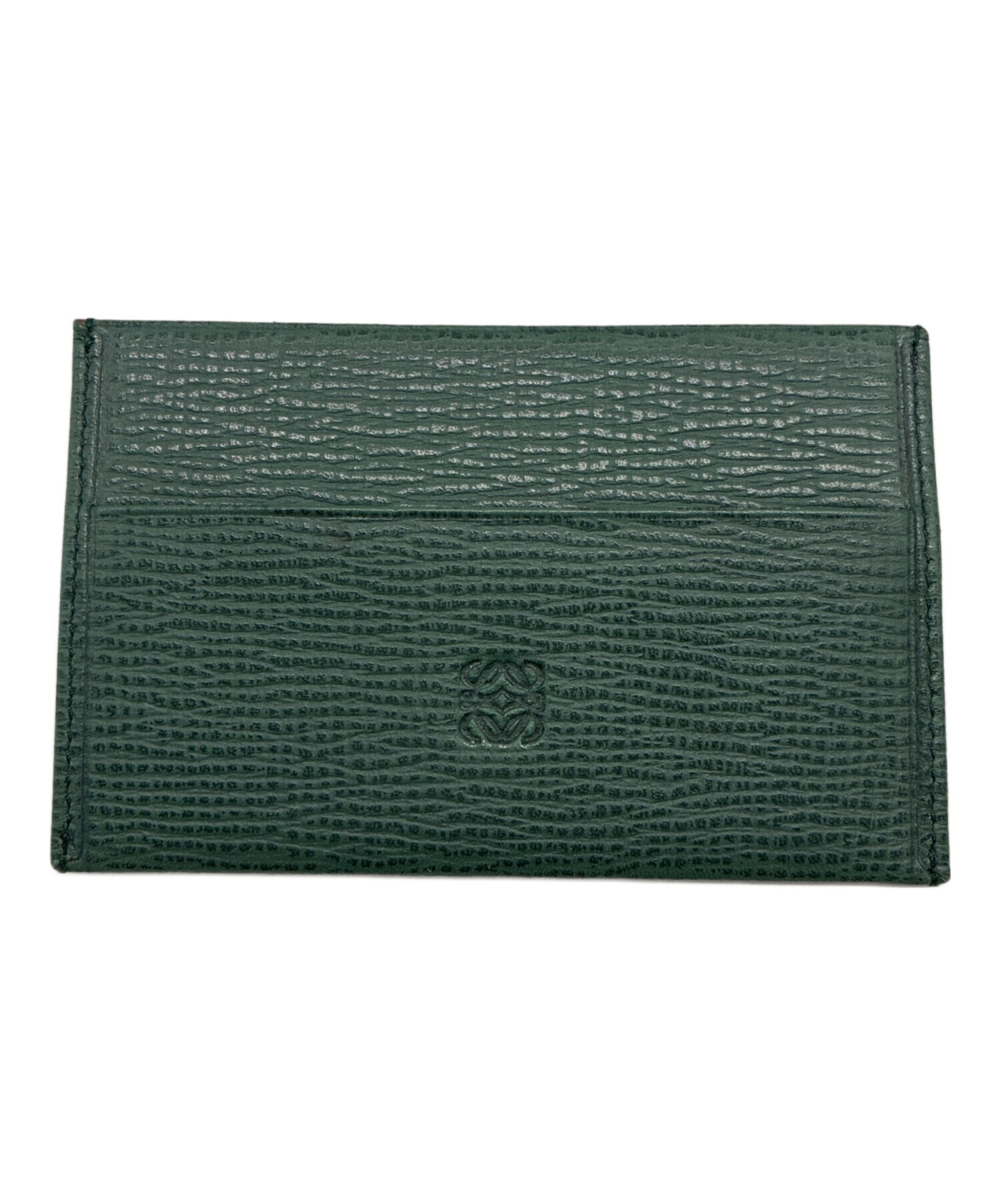 LOEWE ロエベ 財布・ケース  緑 【古着】【中古】【送料無料】 中古・古着通販】LOEWE (ロエベ) アナグラム パスケース グリーン