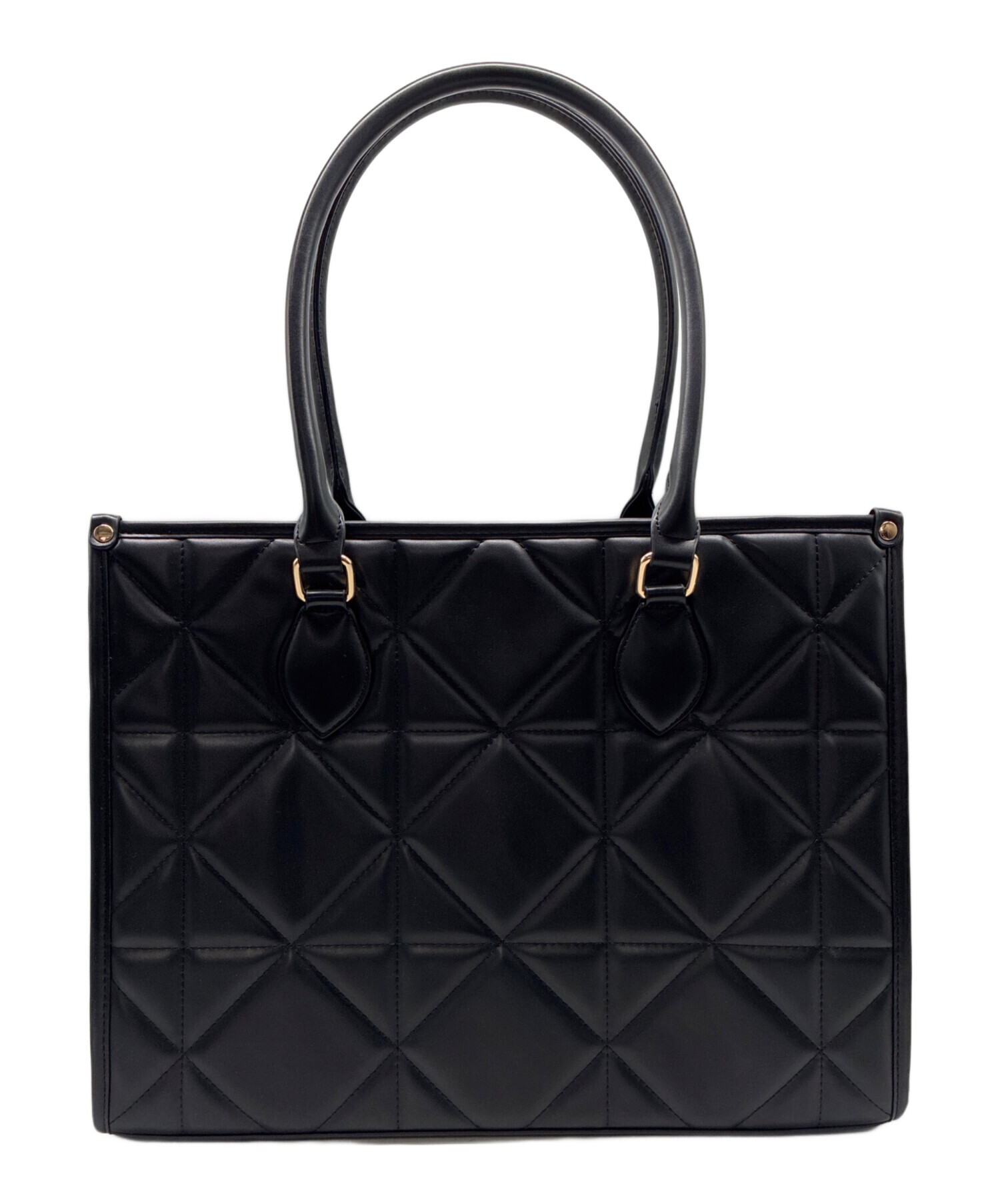 Rose Muse ロゼミューズ quilting tote M ブラック 中古・古着通販】ROSE MUSE (ロゼミューズ) キルティングトートバッグ