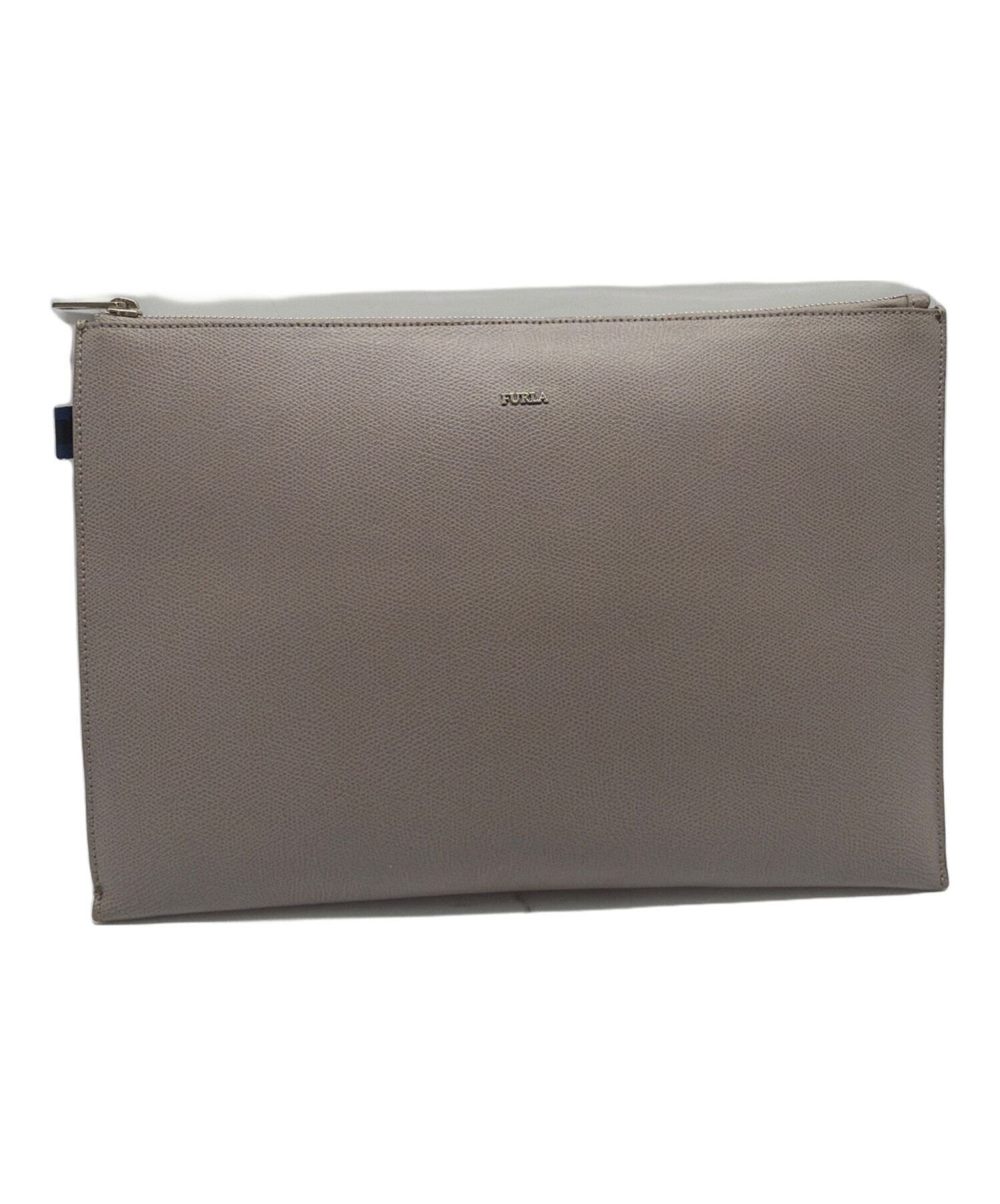 中古・古着通販】FURLA (フルラ) クラッチバッグ グレー×ブルー 