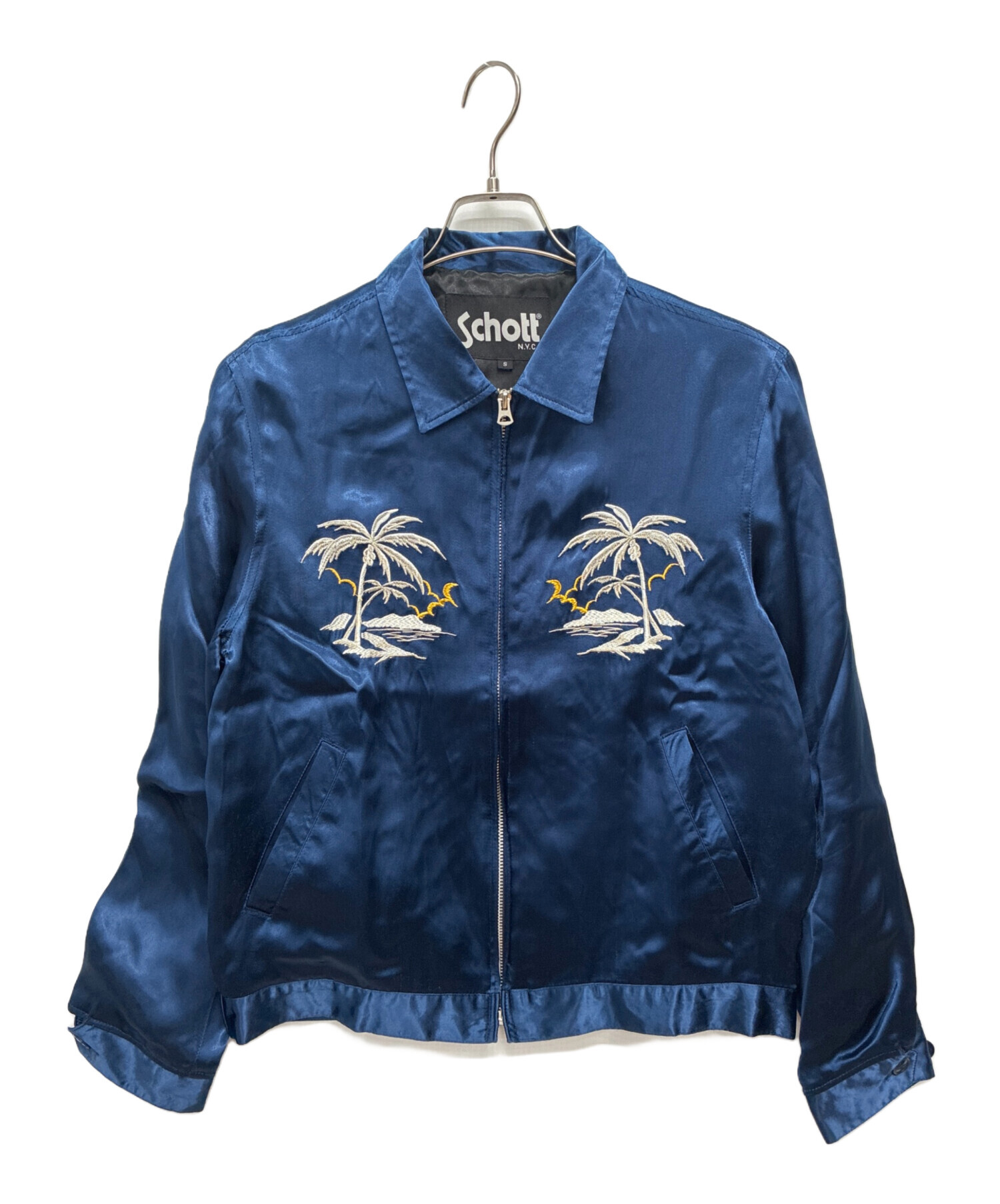 中古・古着通販】Schott (ショット) スーベニアジャケット ブルー