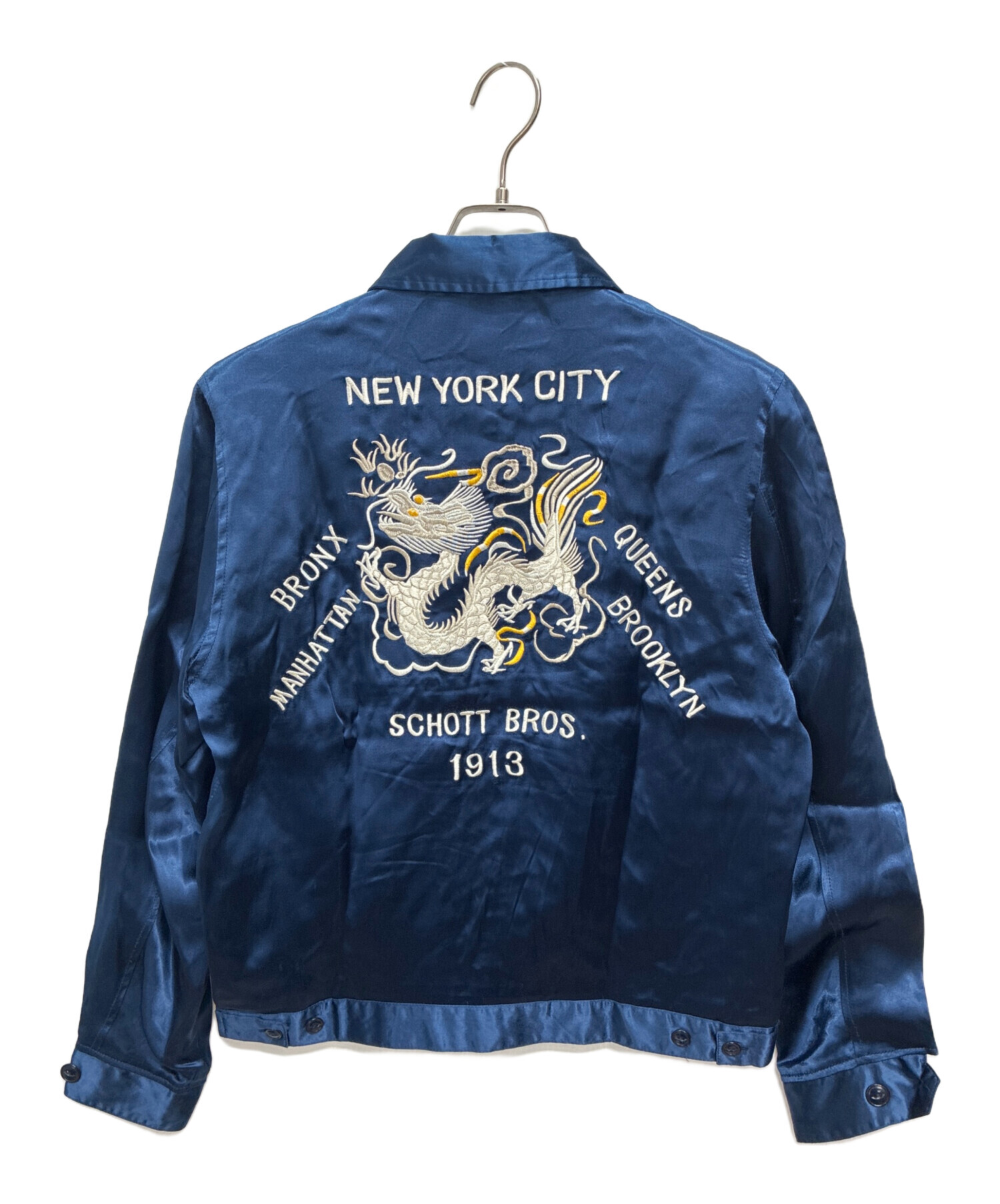 新品未使用 Schott スーベニアジャケット ベトジャン Mサイズ ショット 中古・古着通販】Schott (ショット) スーベニアジャケット ブルー