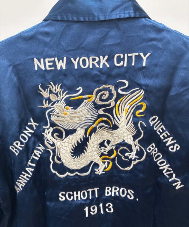 中古・古着通販】Schott (ショット) スーベニアジャケット ブルー