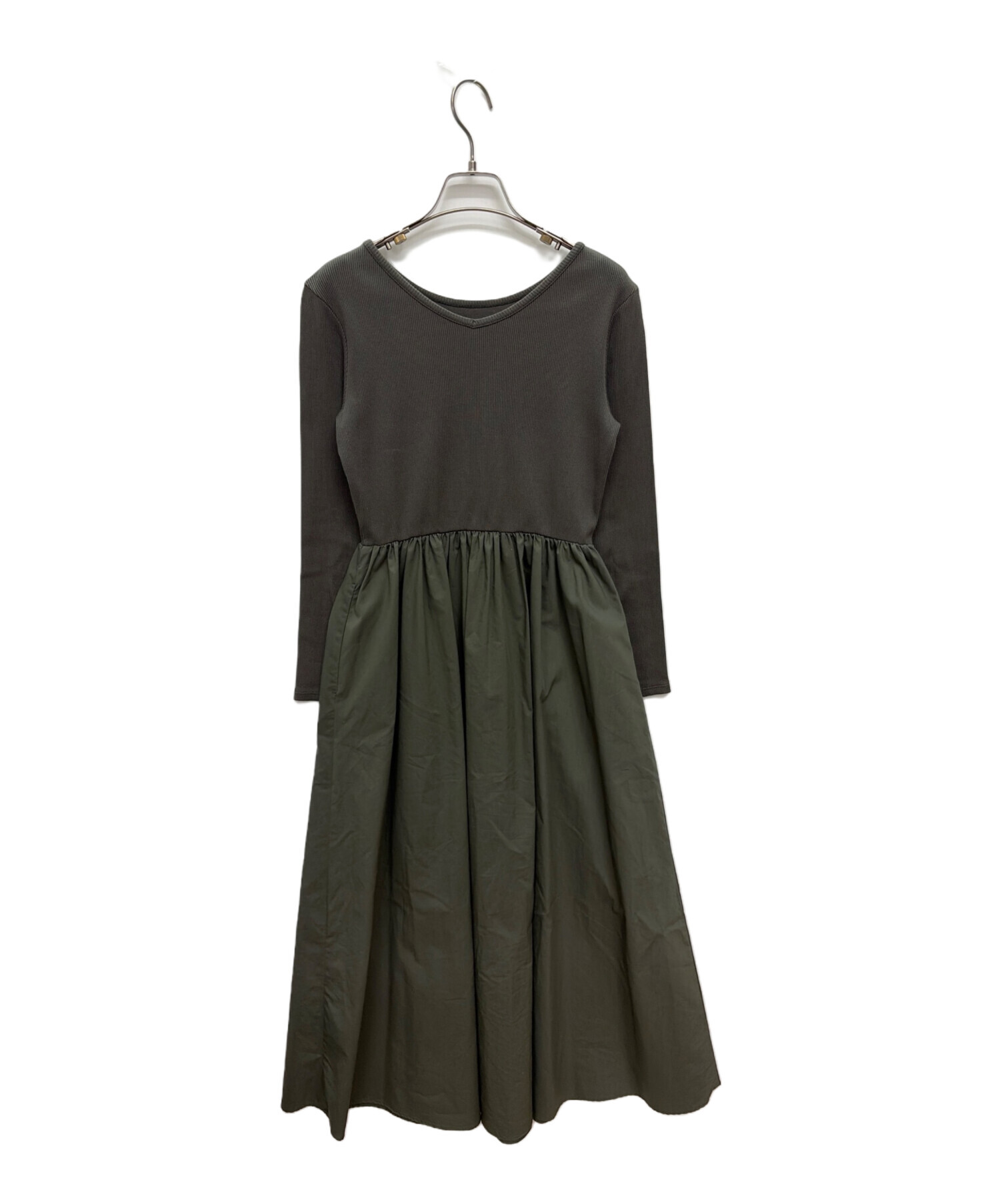 中古・古着通販 UNITED ARROWS ユナイテッドアローズ フィット フレア 2WAY ワンピース グリーン サイズ 38 ブランド・古着通販 トレファク公式 TREFAC FASHION スマホサイト