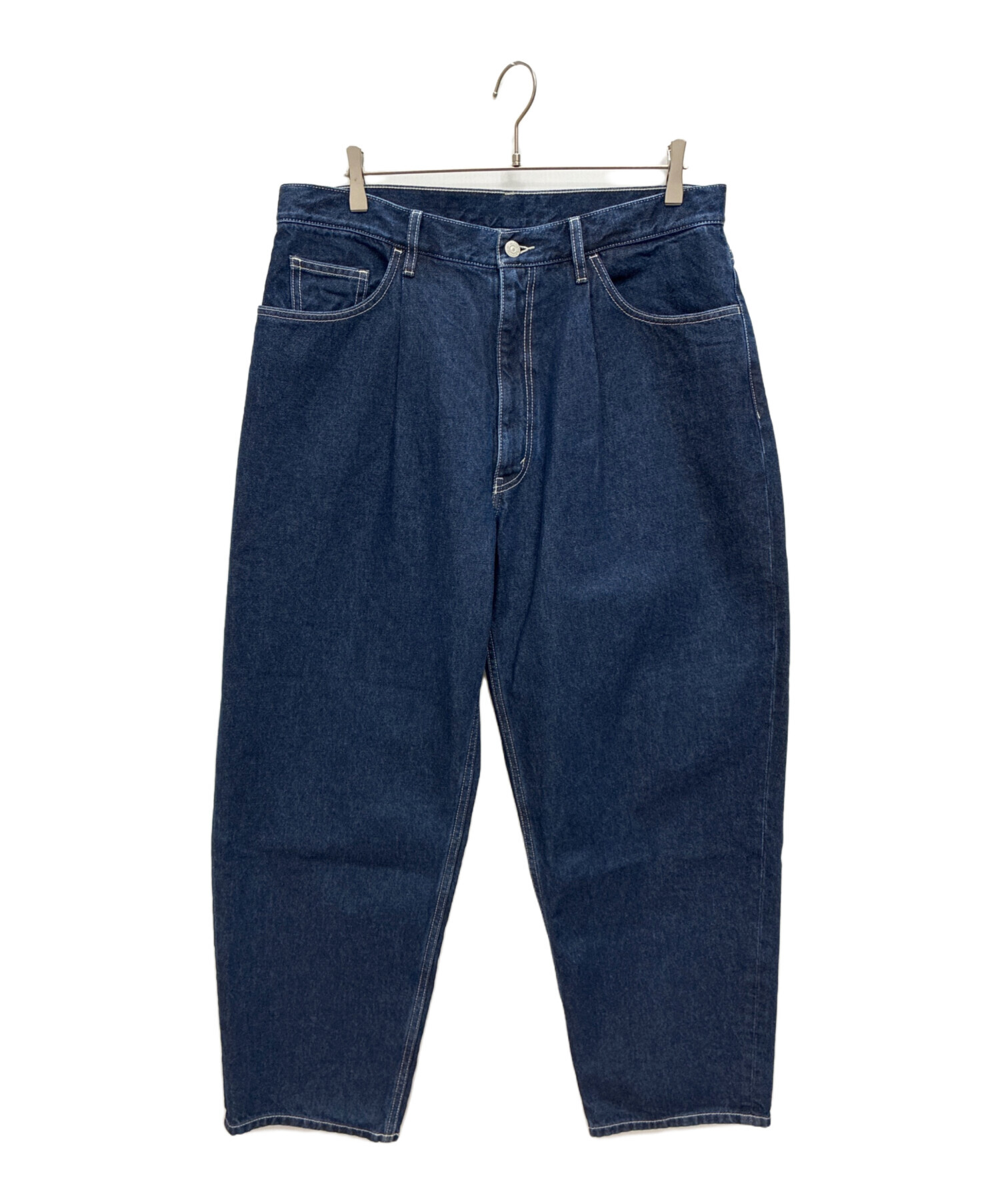 中古・古着通販】BEAMS (ビームス) ワイドテーパードデニム インディゴ