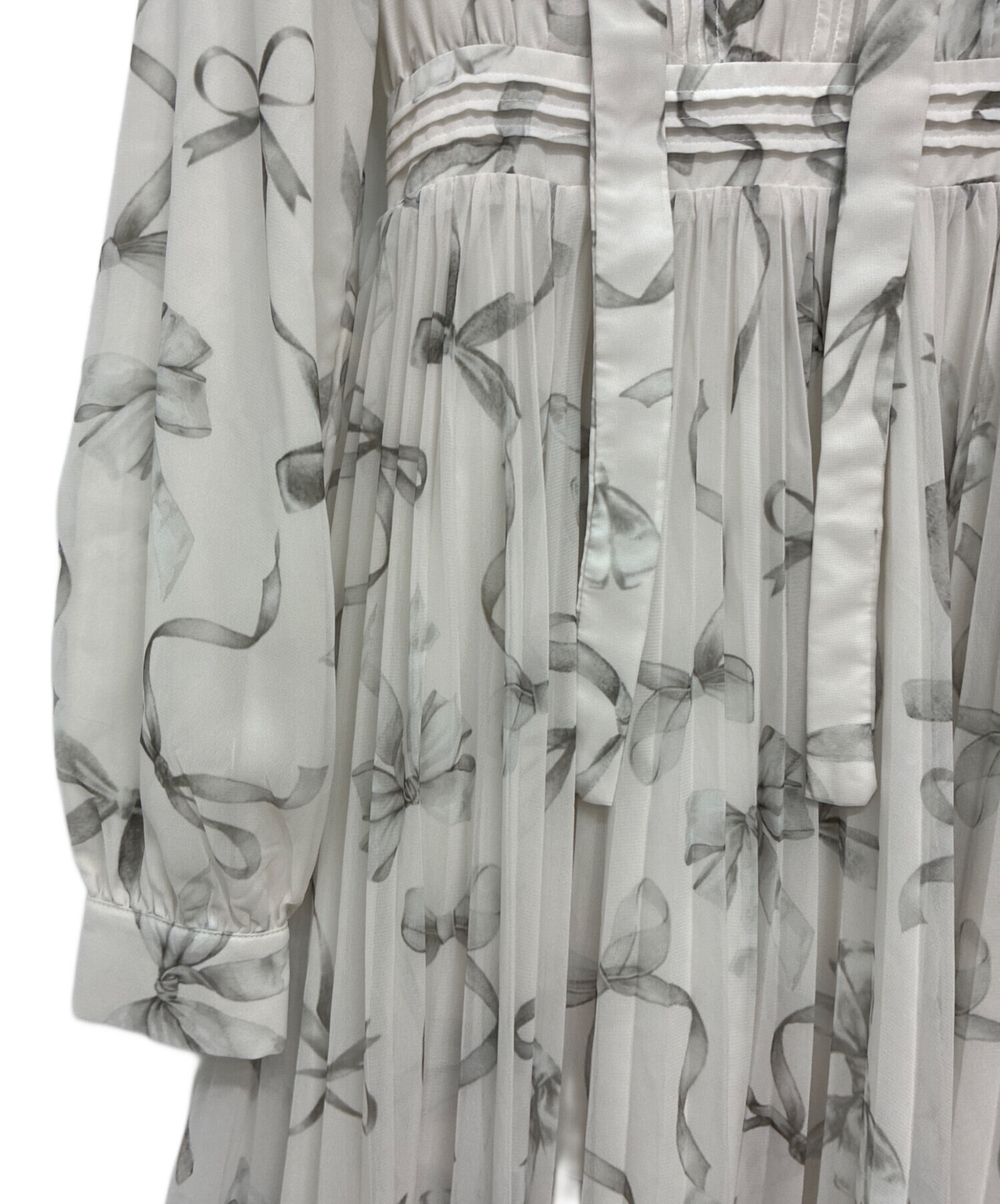 中古・古着通販】rose muse (ロゼミューズ) ribbon pattern pleated