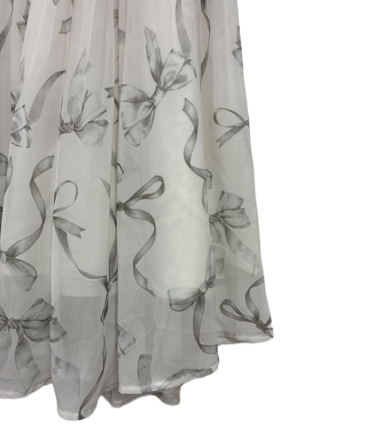中古・古着通販】rose muse (ロゼミューズ) ribbon pattern pleated