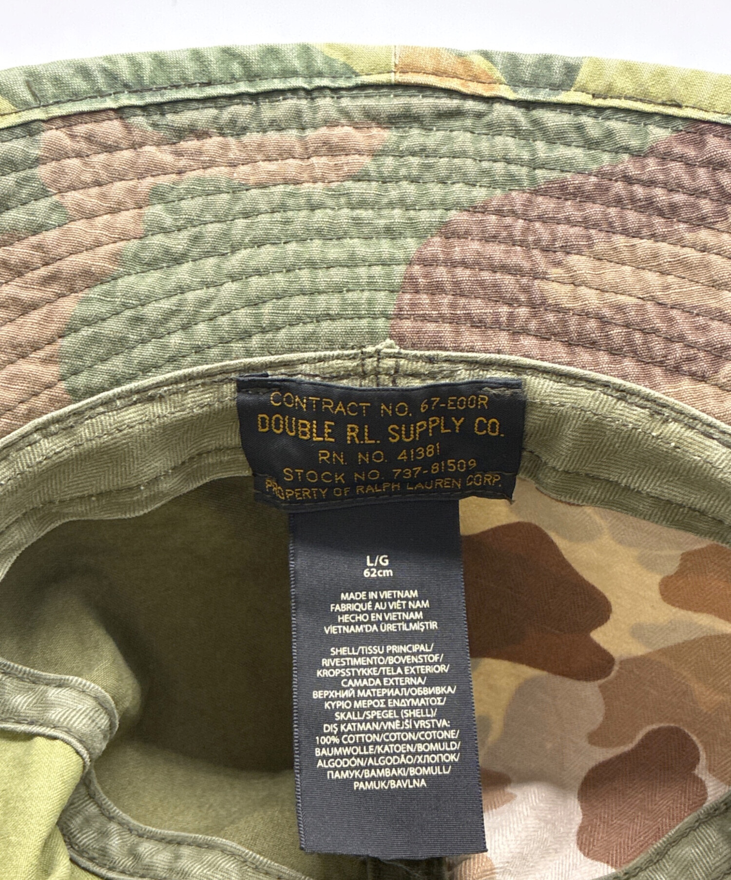 中古・古着通販】RRL (ダブルアールエル) カモ バケット ハット