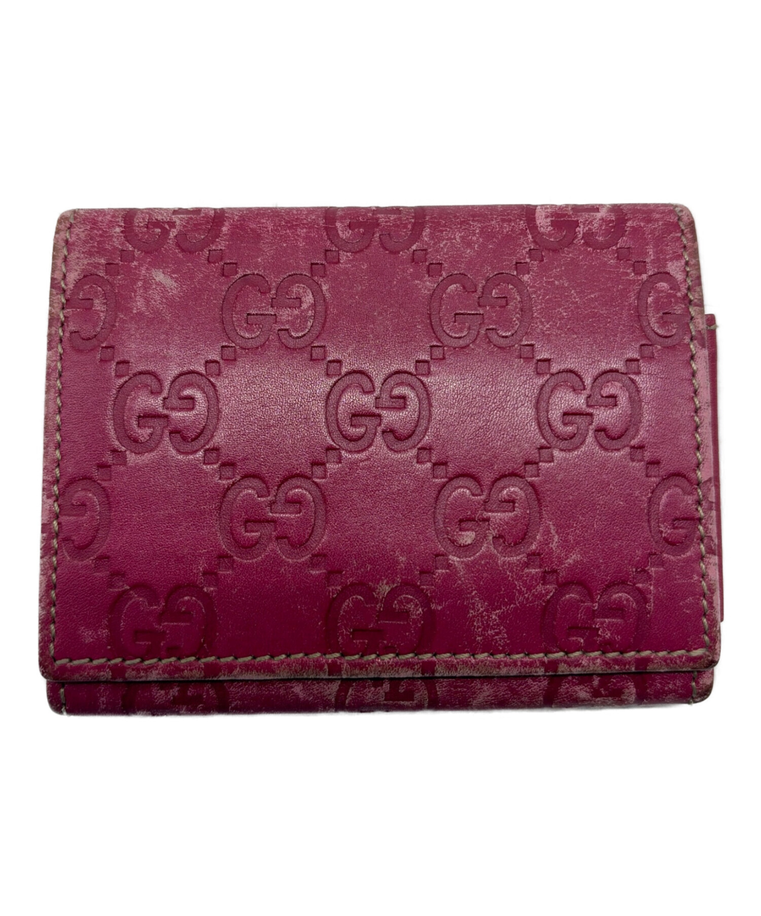 【新品未使用】GUCCI グッチ ピッグ ケース ピンク 256864 中古・古着通販】GUCCI (グッチ) 名刺入れ ピンク サイズ:-｜ブランド