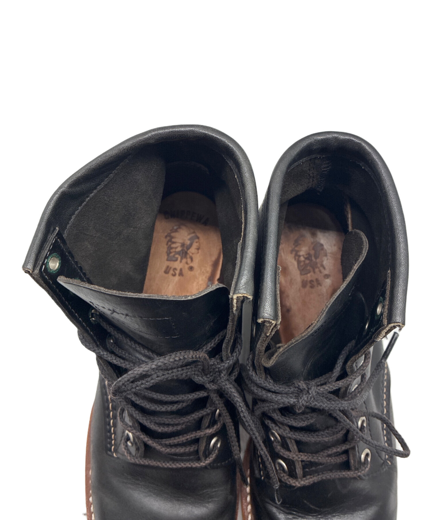 中古・古着通販】CHIPPEWA (チペワ) ワークブーツ ブラック サイズ:8 1