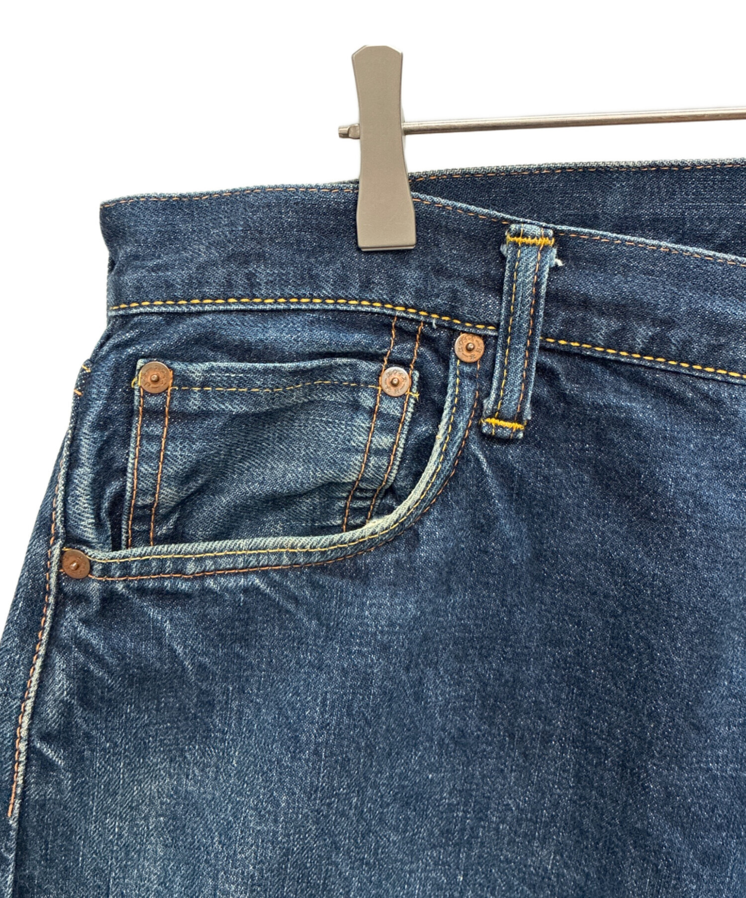 中古・古着通販】EVISU (エヴィス) デニムハーフパンツ ブルー サイズ
