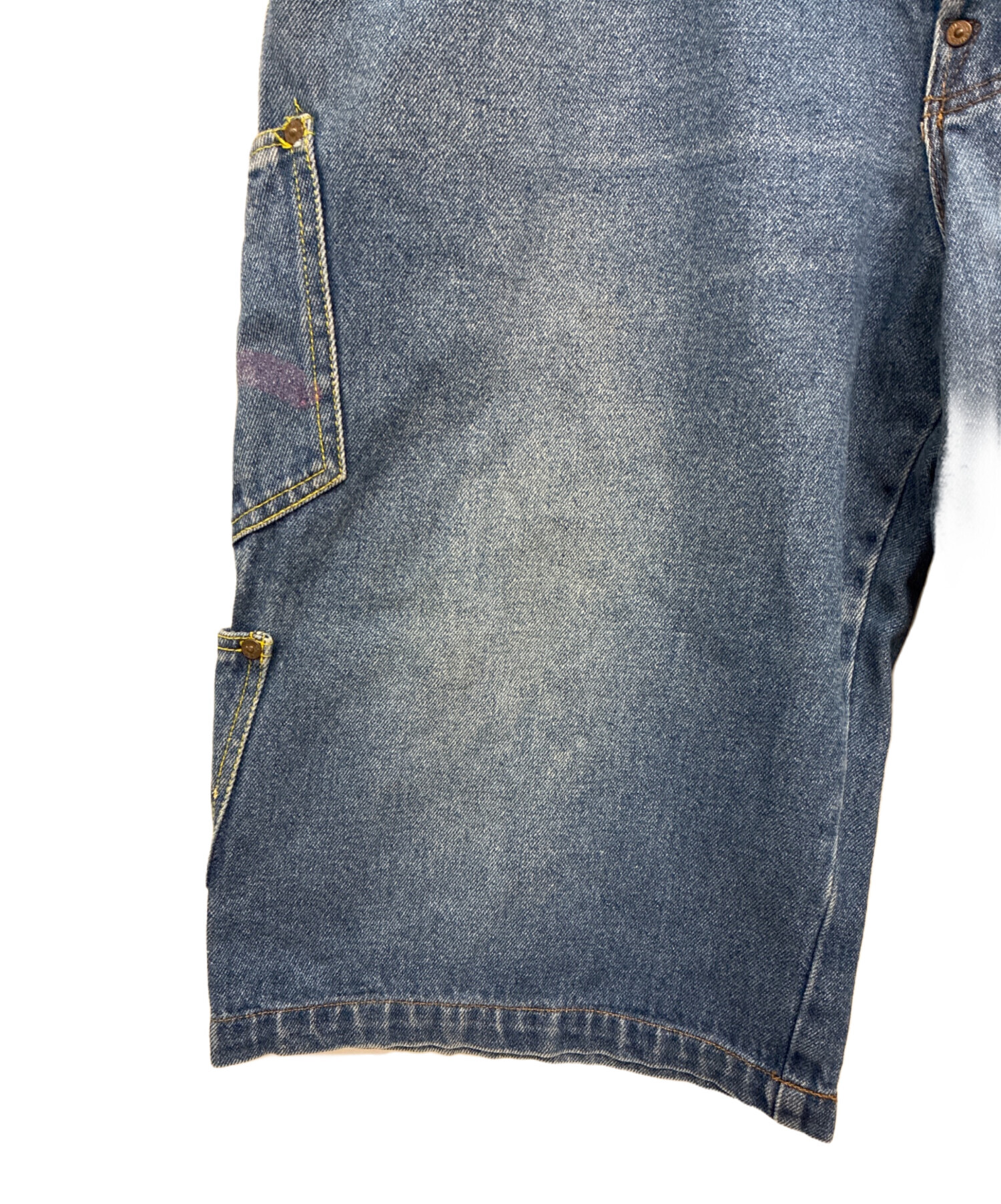 中古・古着通販】EVISU (エヴィス) メニーポケットデニムハーフパンツ