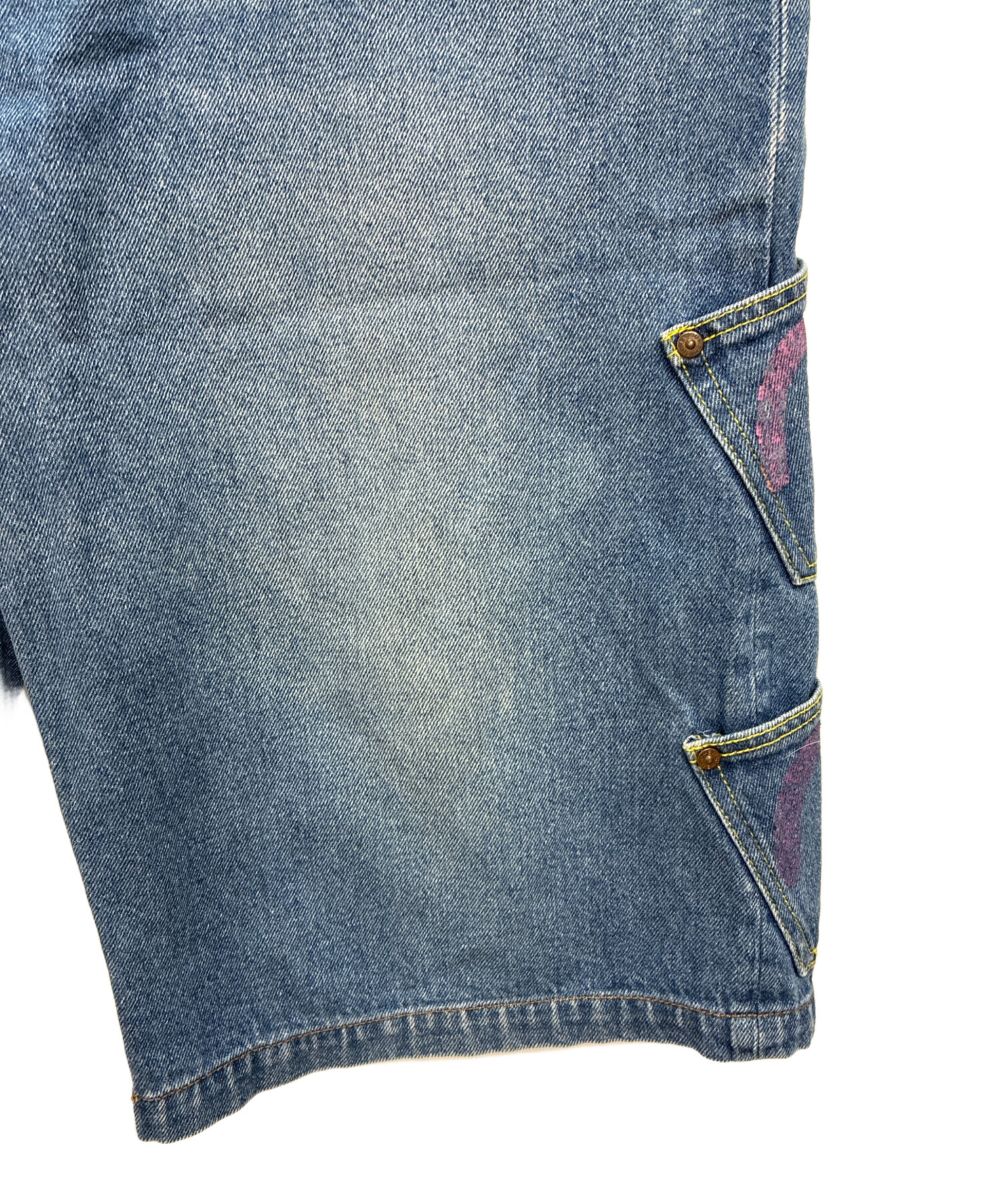 中古・古着通販】EVISU (エヴィス) メニーポケットデニムハーフパンツ