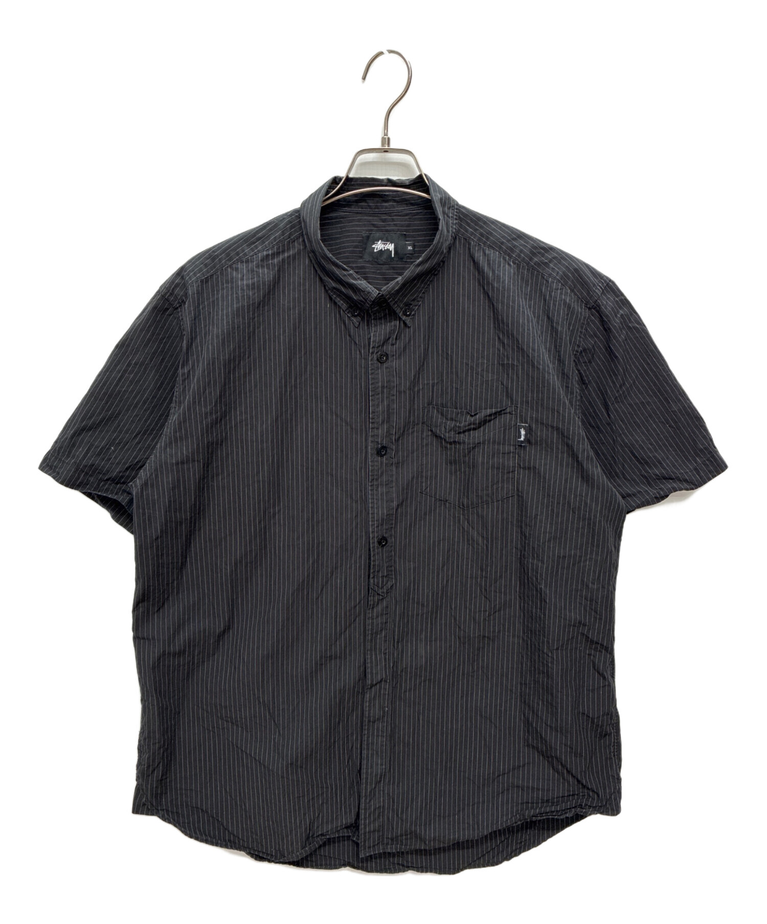 中古・古着通販】stussy (ステューシー) ストライプ半袖シャツ 