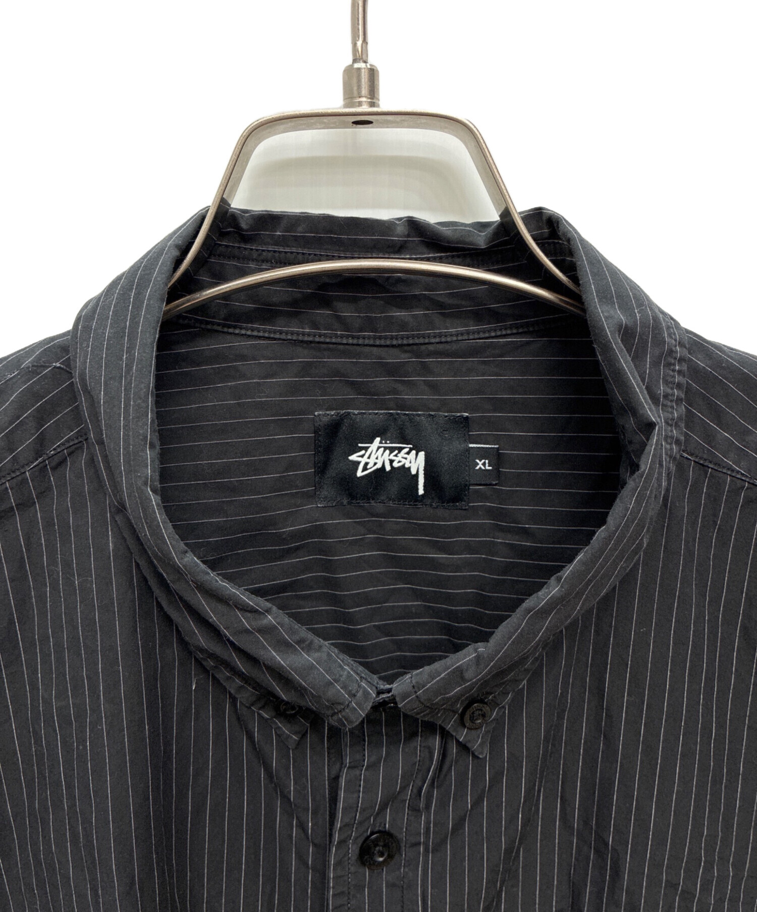 中古・古着通販】stussy (ステューシー) ストライプ半袖シャツ 