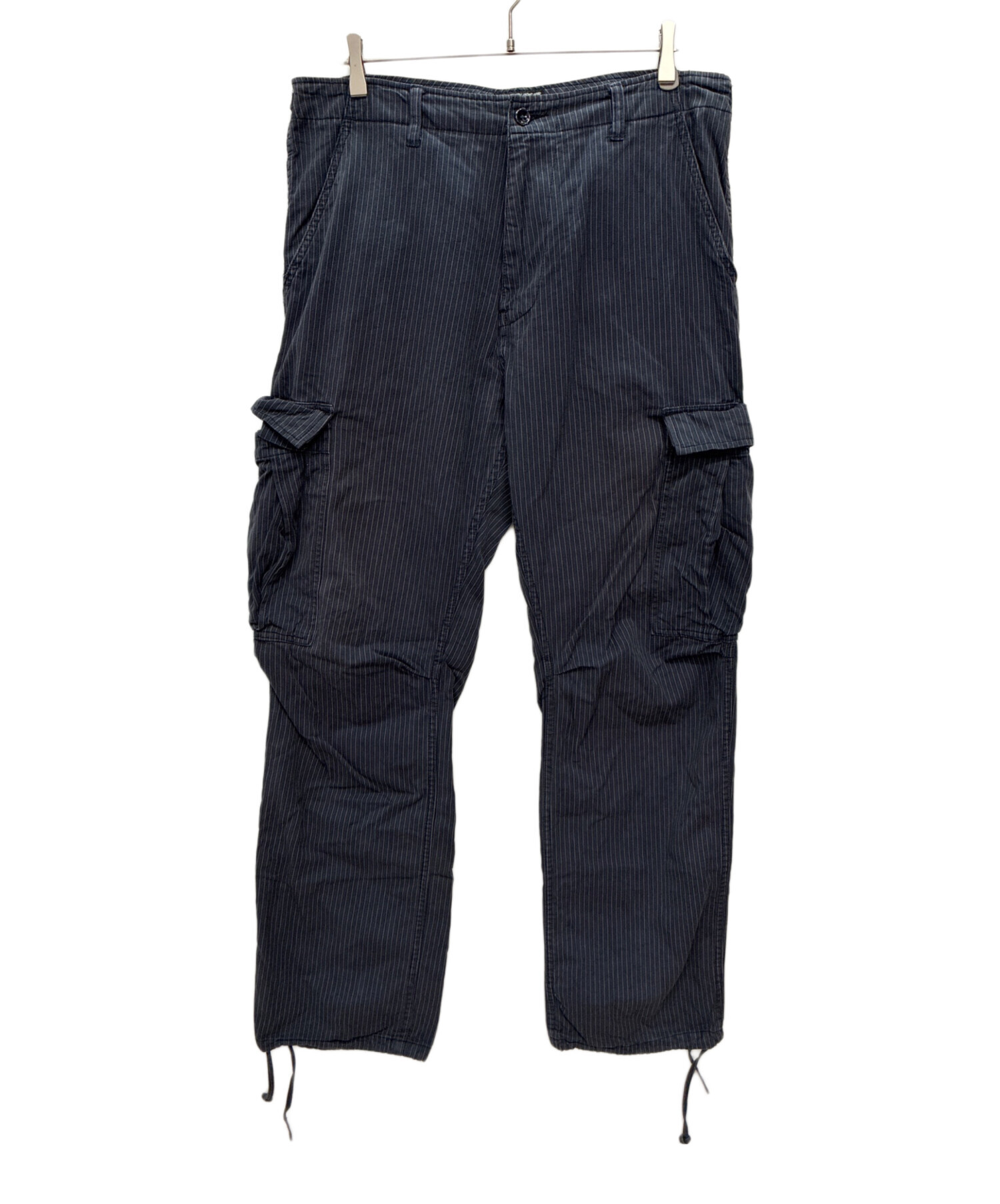 Stussy ネイビー カーゴパンツ Lサイズ 中古・古着通販】stussy (ステューシー) カーゴパンツ ネイビー サイズ