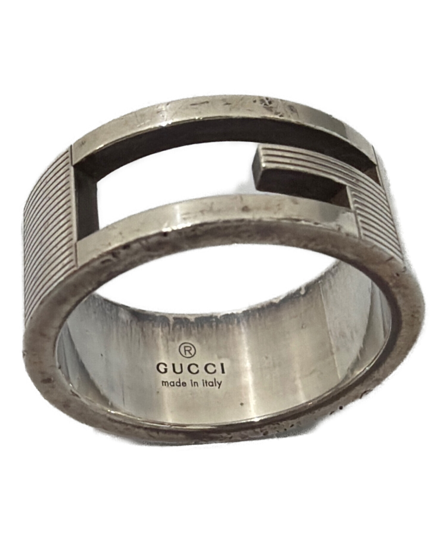 中古・古着通販】GUCCI (グッチ) シルバーリング サイズ:12号 
