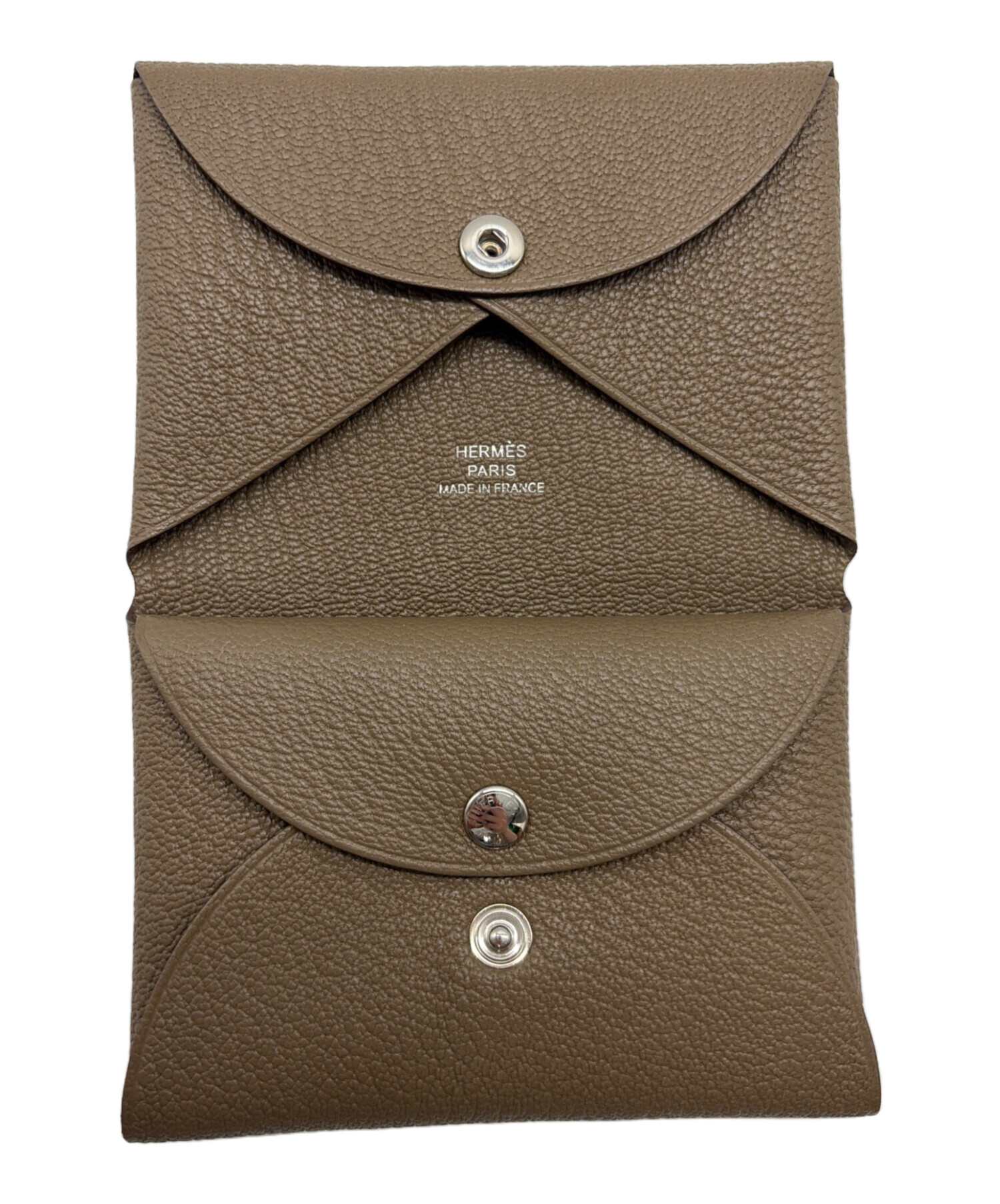 中古・古着通販】HERMES (エルメス) カードケース エトゥープ 