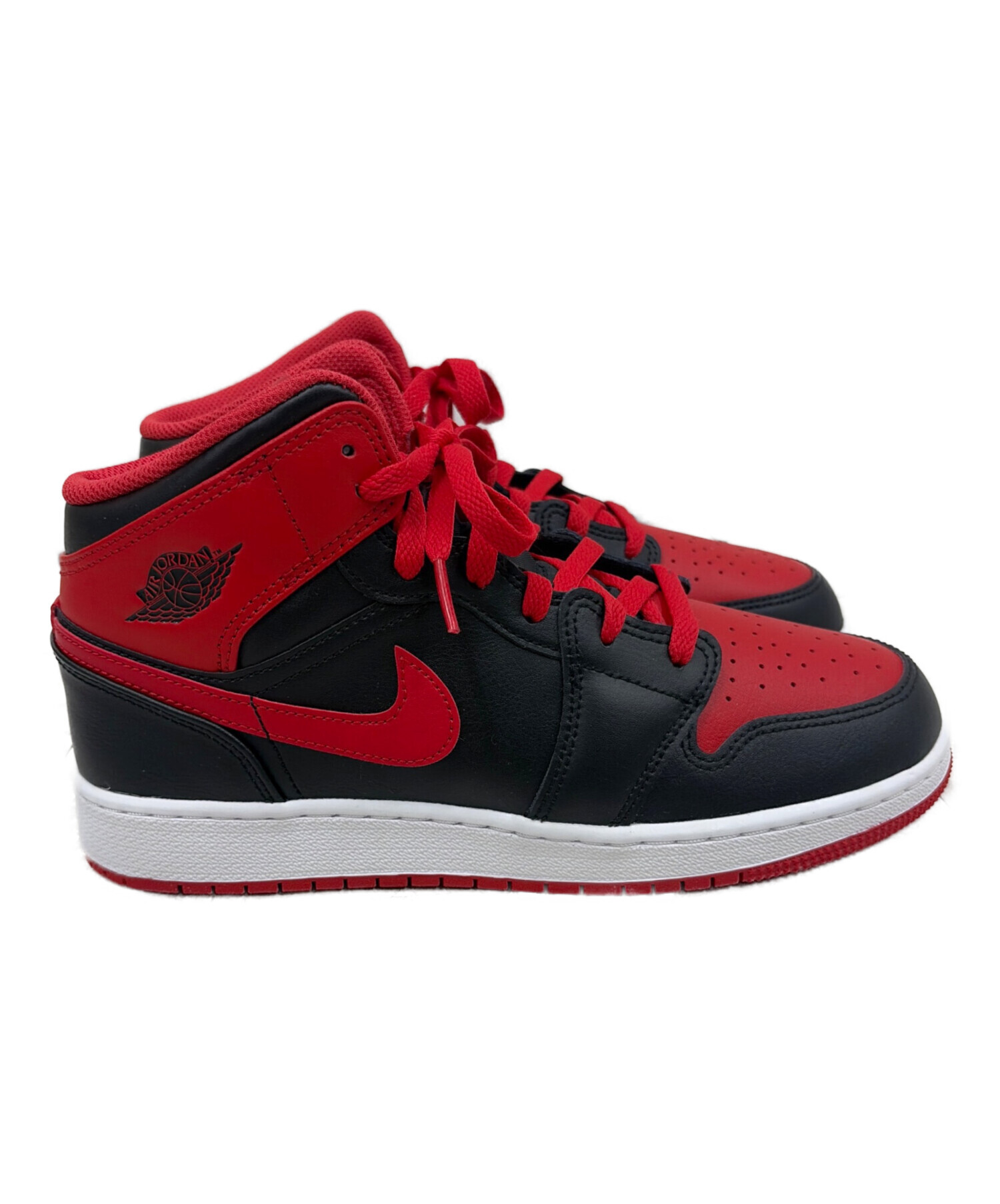 中古・古着通販】NIKE (ナイキ) GS エアジョーダン1 ミッド レッド 
