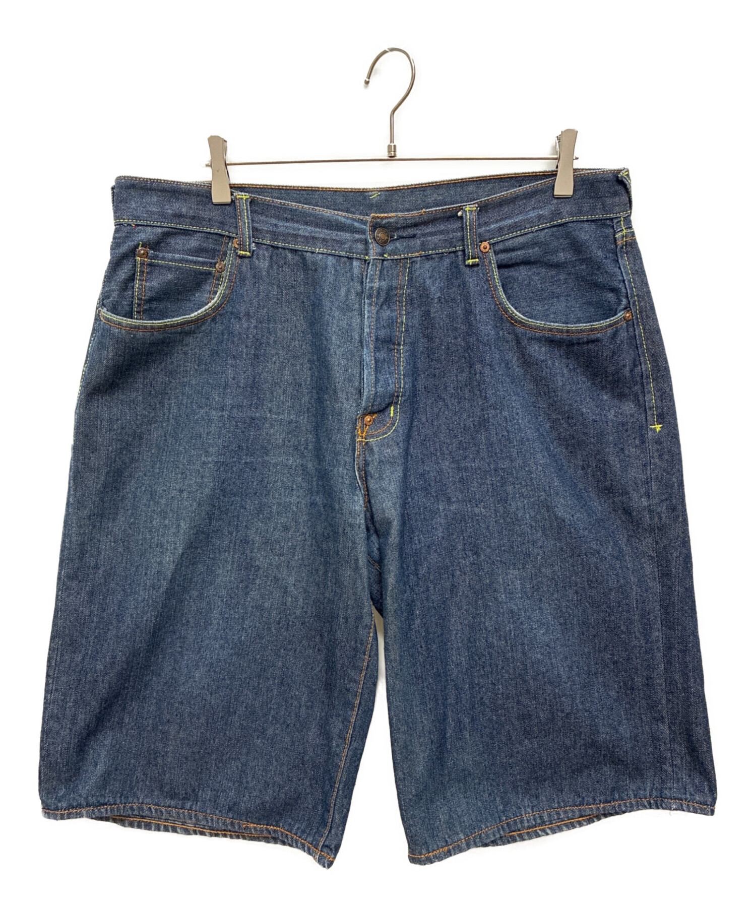 中古・古着通販】EVISU (エヴィス) デニムハーフパンツ インディゴ