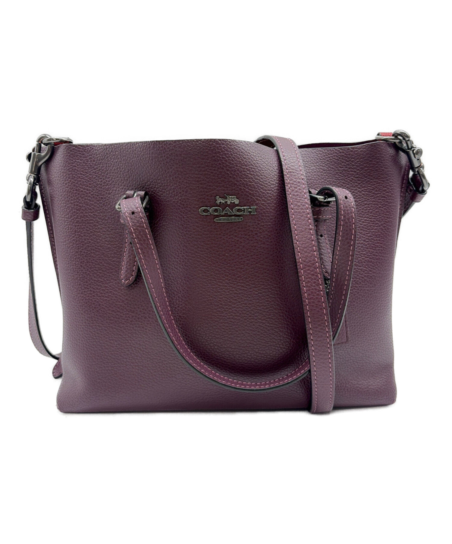 中古・古着通販】COACH (コーチ) 2WAYバッグ パープル｜ブランド・古着
