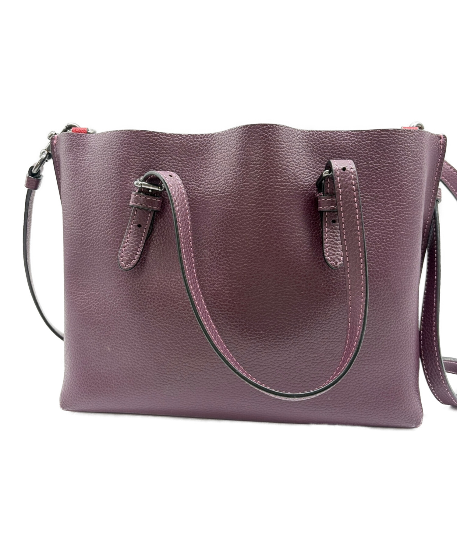 中古・古着通販】COACH (コーチ) 2WAYバッグ パープル｜ブランド・古着