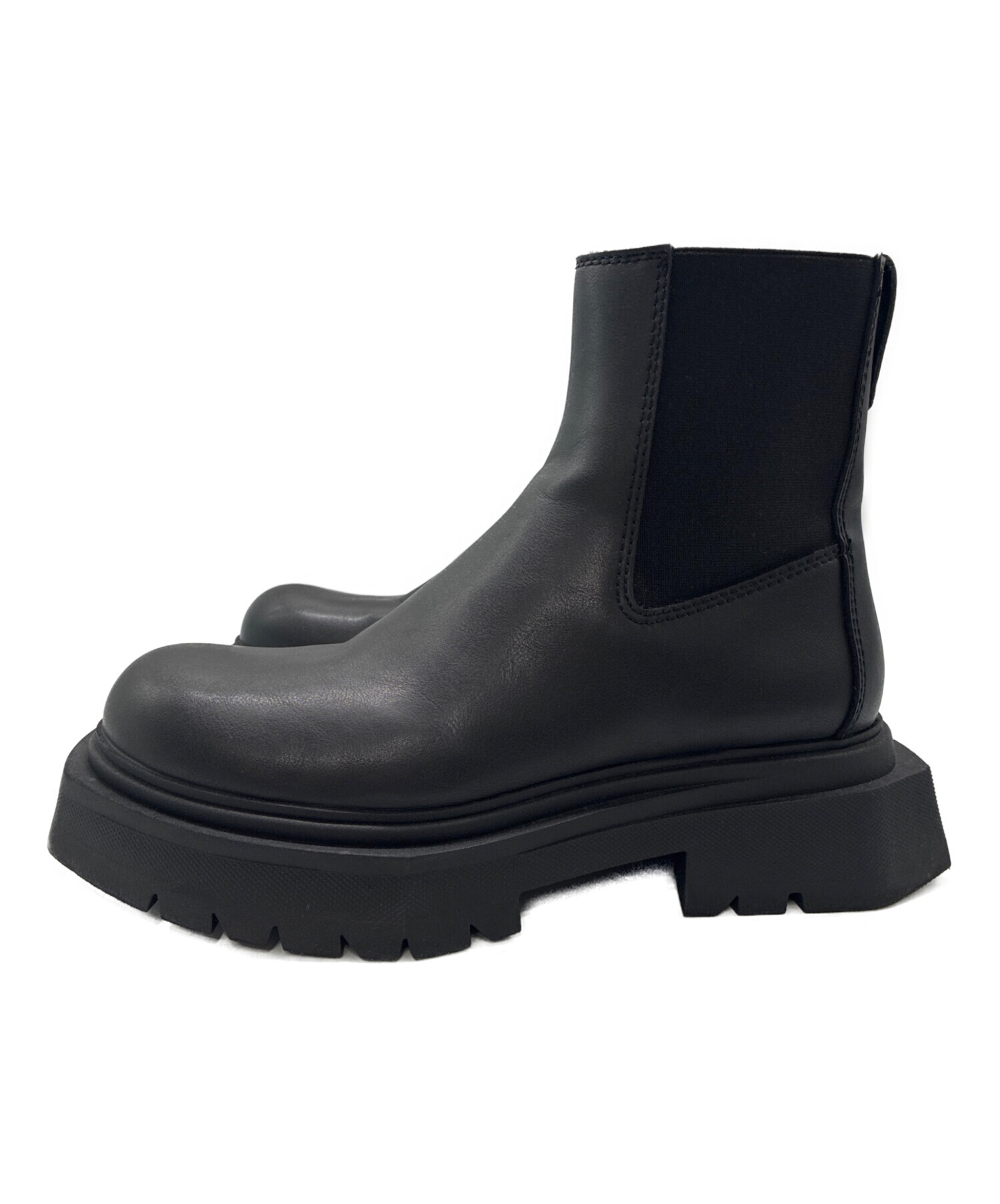 ZARA 黒 サイドゴアブーツ EU 43 中古・古着通販】ZARA (ザラ) サイドゴアブーツ ブラック サイズ:EU43