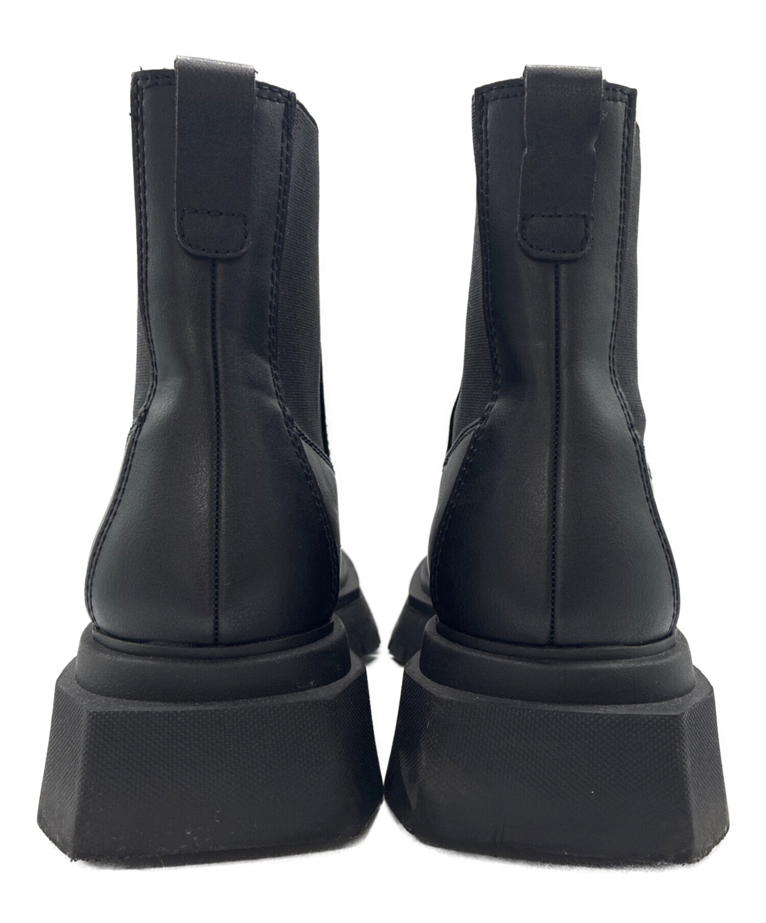 00s【archive】y2k ZARA ザラ　レザーコンバットブーツEU43 中古・古着通販】ZARA (ザラ) サイドゴアブーツ ブラック サイズ:EU43