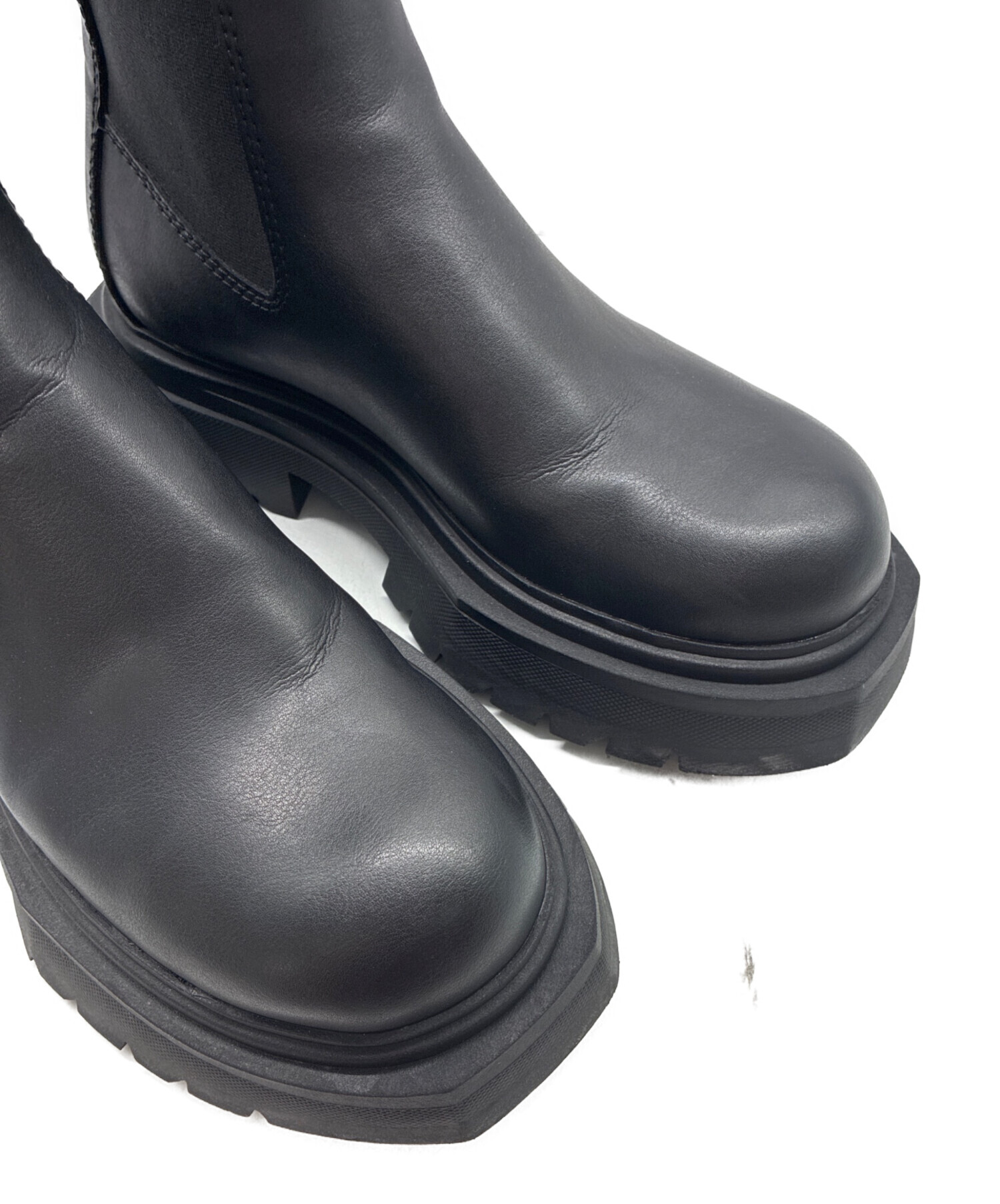 中古・古着通販】ZARA (ザラ) サイドゴアブーツ ブラック サイズ:EU43