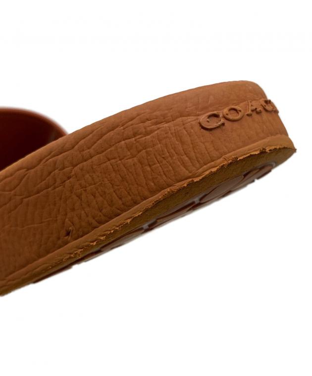 中古・古着通販】COACH (コーチ) スライド・コーチ サンダル キャメル