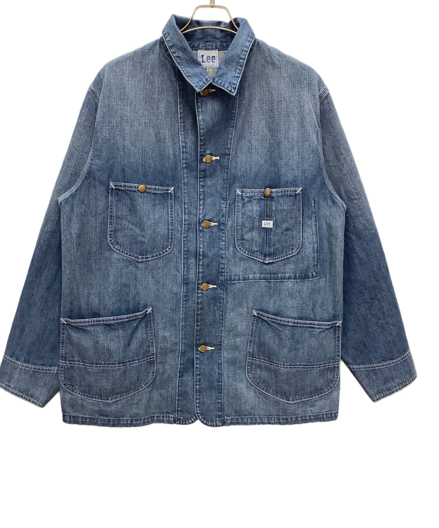 中古・古着通販】LEE (リー) デニムジャケット ブルー サイズ:XL