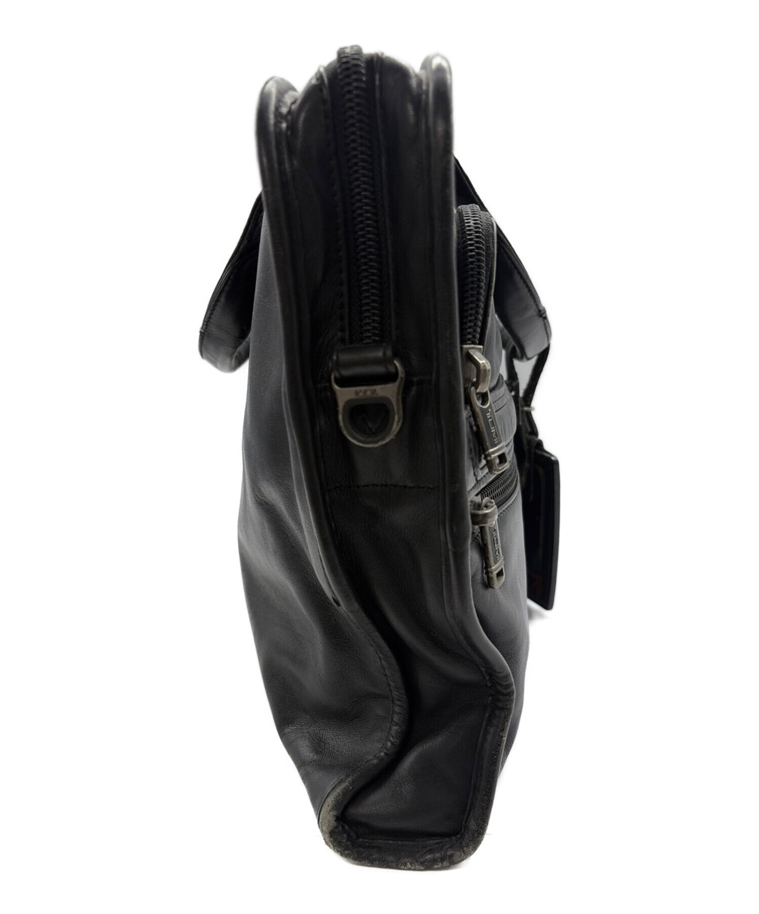 中古・古着通販】TUMI (トゥミ) レザーブリーフケース ブラック