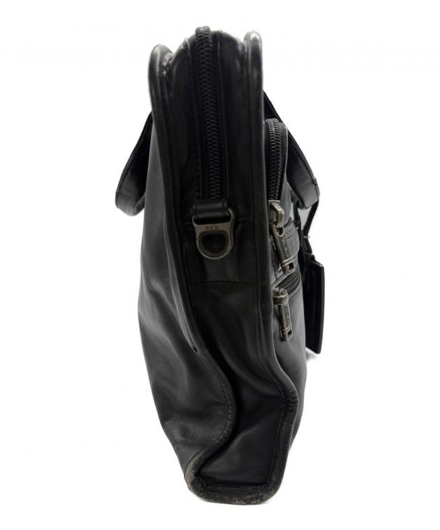 中古・古着通販】TUMI (トゥミ) レザーブリーフケース ブラック