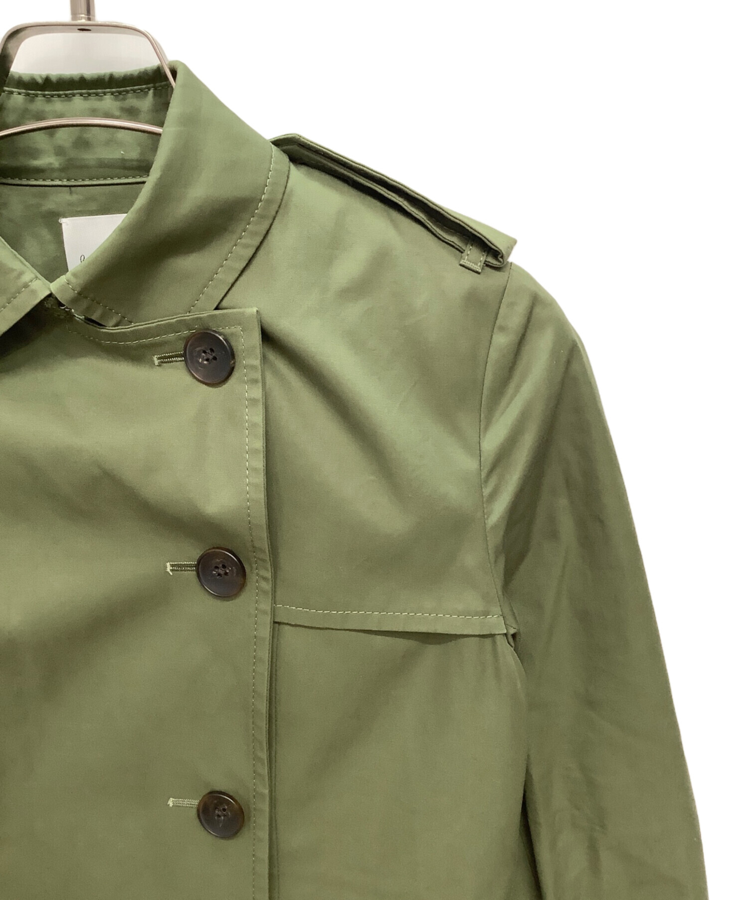 【希少】ポールスミス レザートレンチコート オリーブグリーン Mサイズ 中古・古着通販】Paul Smith (ポールスミス) トレンチコート グリーン