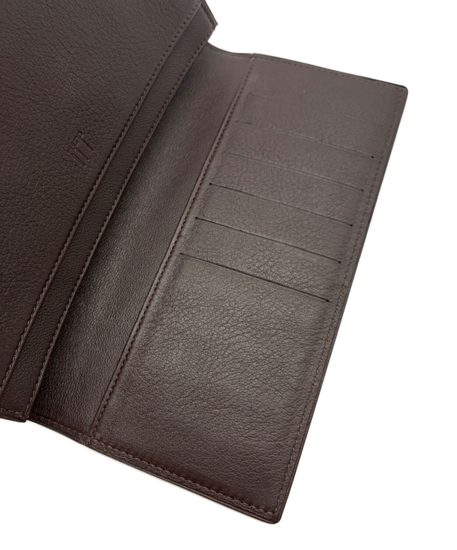 ダンヒル Dunhill ロゴ 札入れ 財布 レザー メンズ ブラウン系 【中古】 中古・古着通販】dunhill (ダンヒル) レザー札入れ ブラウン｜ブランド