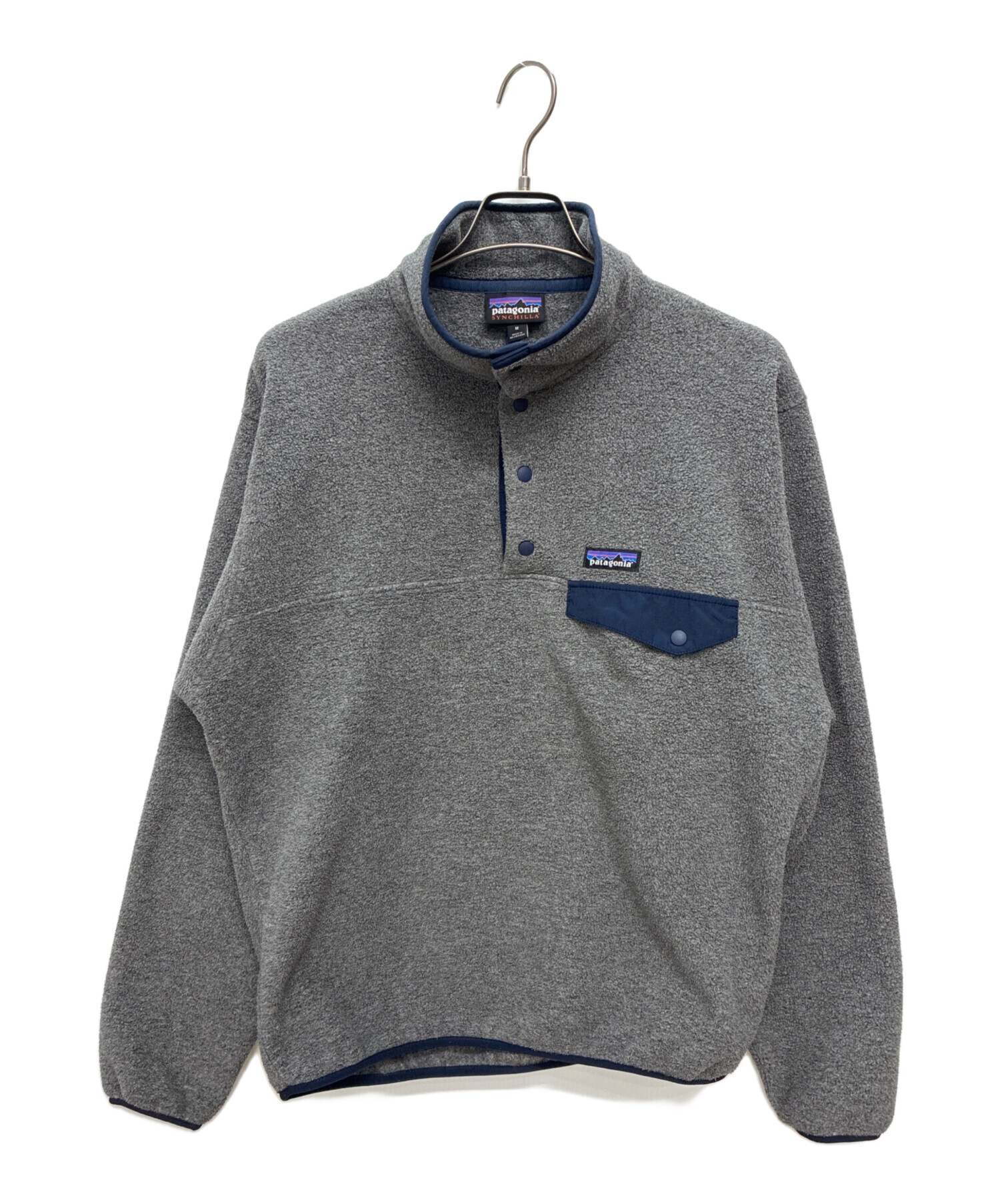 パタゴニア メンズ シンチラ スナップＴ プルオーバー グレー XLサイズ 中古・古着通販】Patagonia (パタゴニア) シンチラスナップTプル