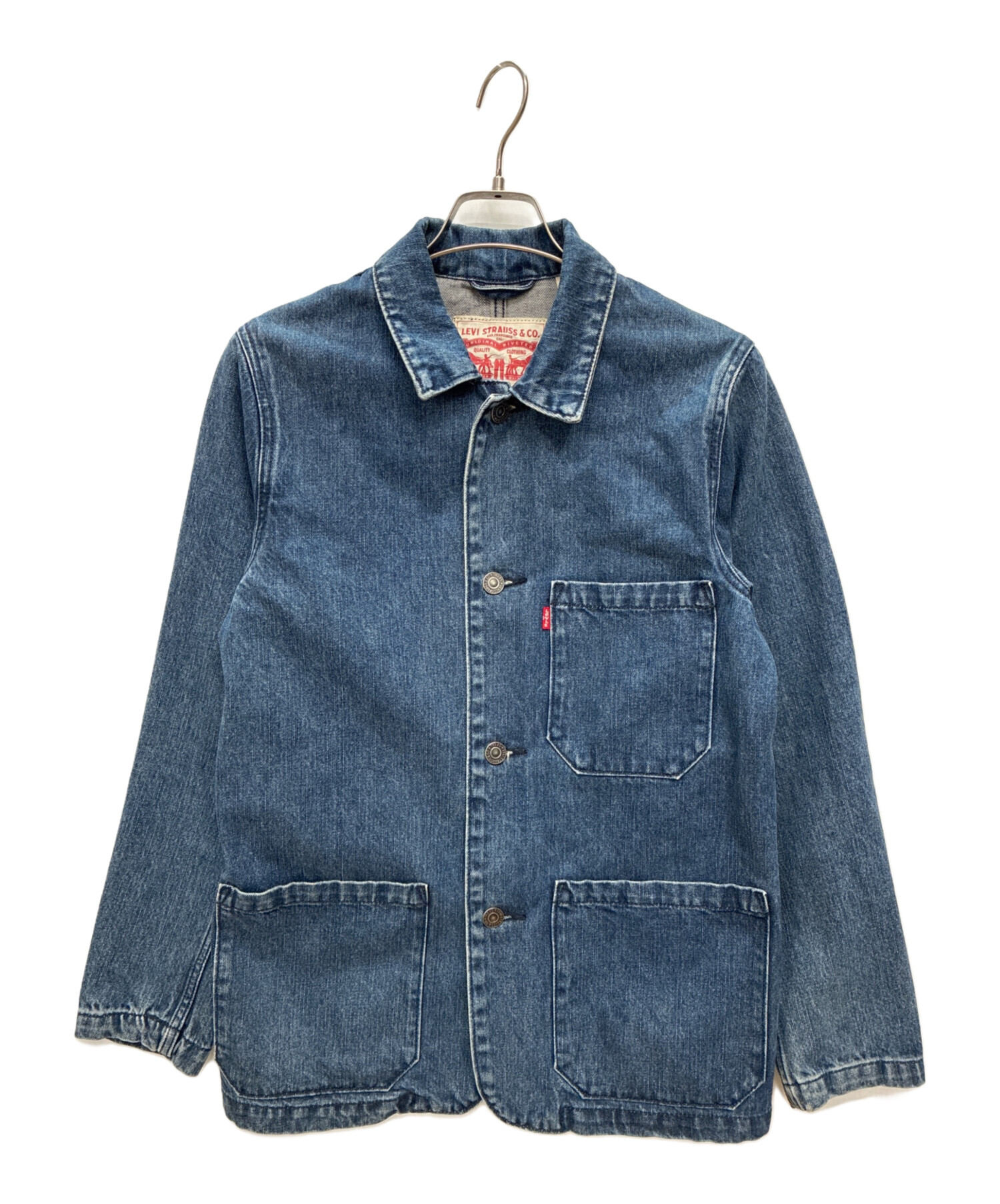 ☆Levi's☆ デニムカバーオール Sサイズ 中古・古着通販】LEVI'S (リーバイス) デニムカバーオール インディゴ