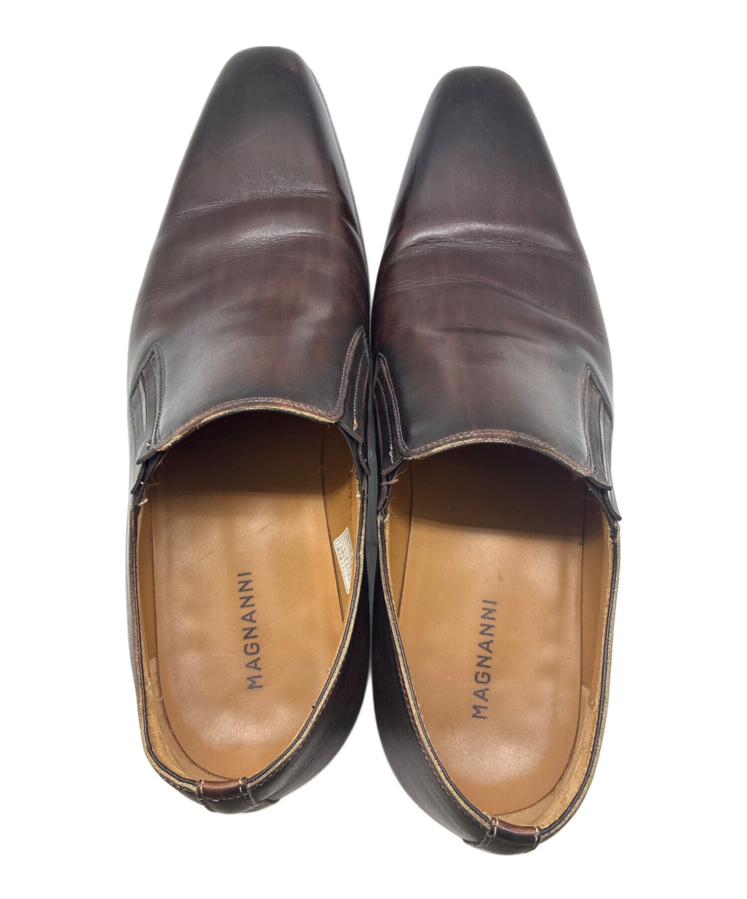 あん【二足セット販売】MAGNANNI ビジネスシューズサイズ43 中古・古着通販】MAGNANNI (マグナーニ) ビジネスシューズ ブラウン