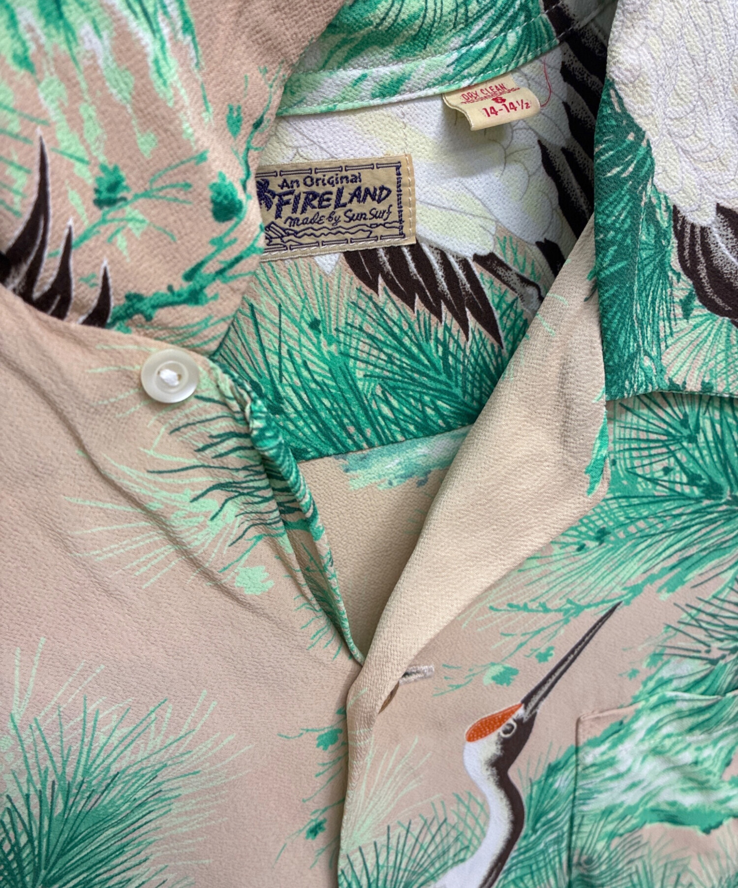 中古・古着通販】Sun Surf (サンサーフ) FIRELAND アロハシャツ 鶴
