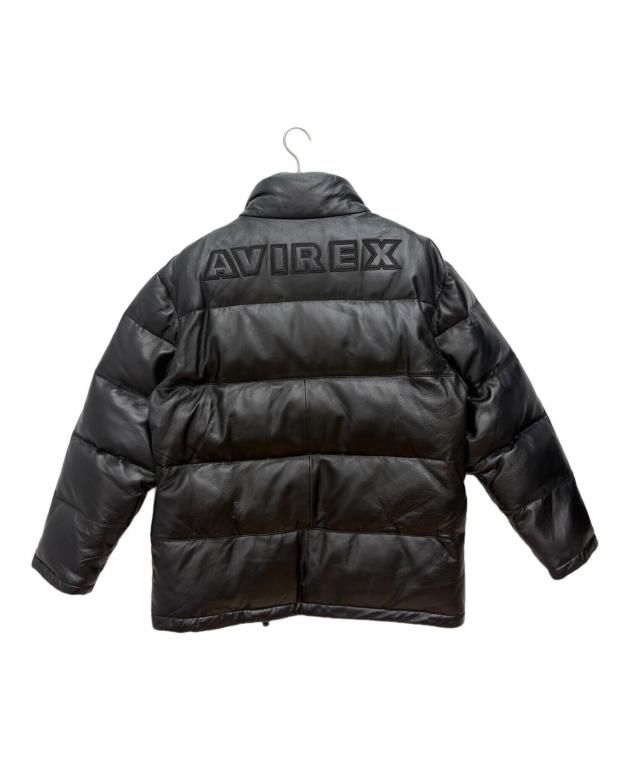 中古・古着通販】AVIREX (アヴィレックス) レザーダウンジャケット