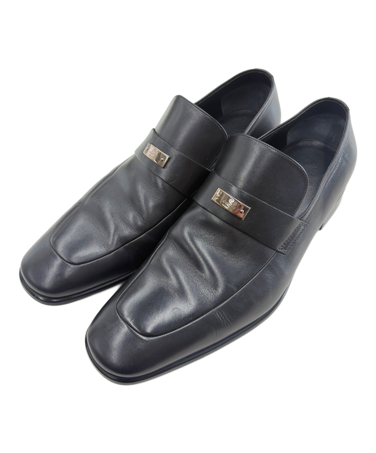 中古・古着通販】GUCCI (グッチ) ローファー ブラック サイズ:41