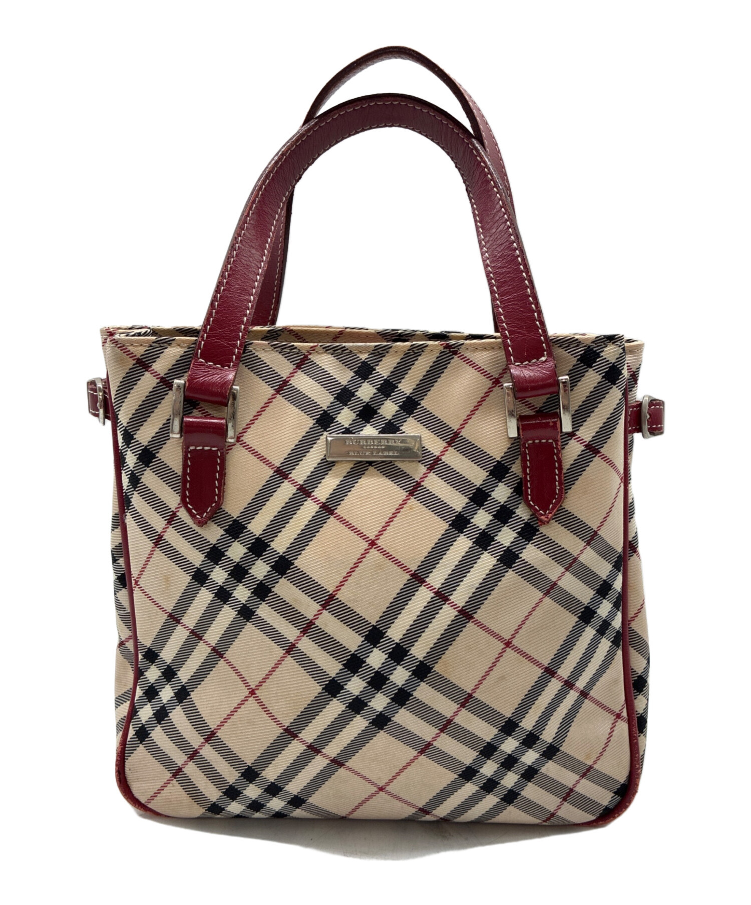 希少 バーバリー BURBERRY ブルーレーベル ノバチェック ハンドバッグ 中古・古着通販】BURBERRY BLUE LABEL (バーバリー ブルー レーベル