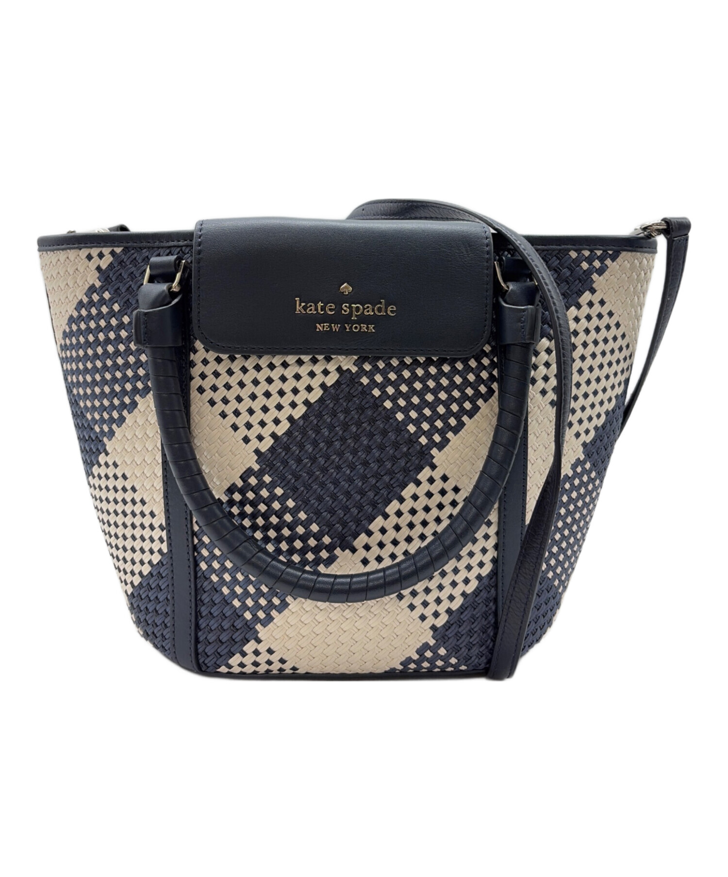 【完売品】ケイトスペード 2Way PCバック 中古・古着通販】Kate Spade (ケイトスペード) 2WAYバッグ ネイビー