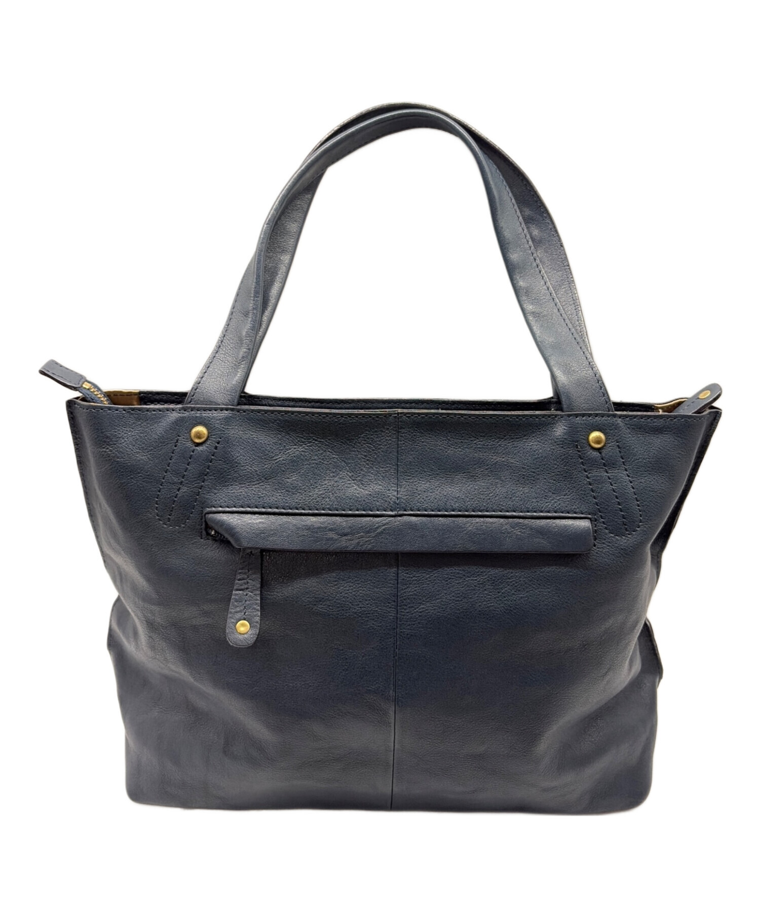 中古・古着通販】Dakota (ダコタ) レザートートバッグ ネイビー