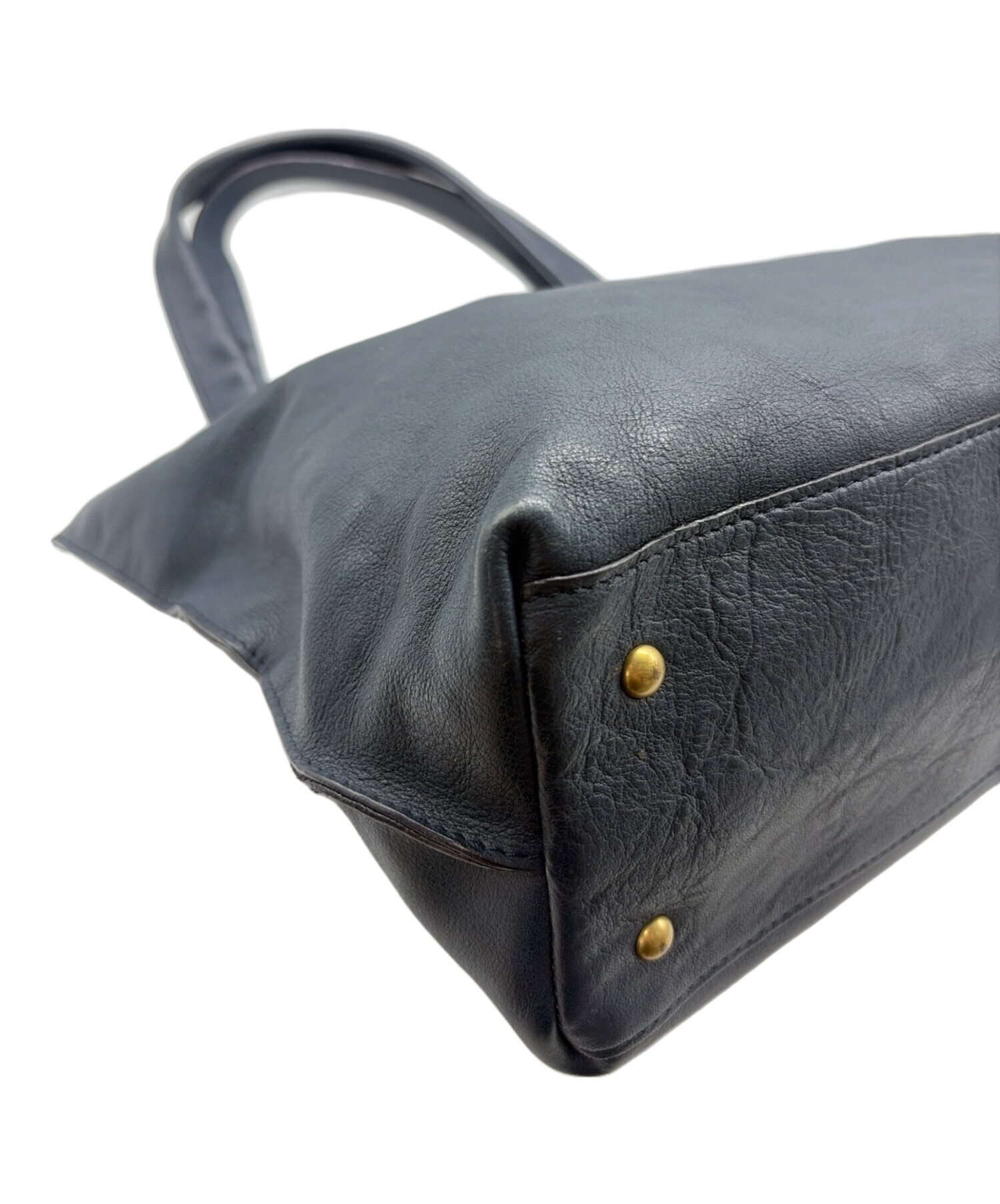 中古・古着通販】Dakota (ダコタ) レザートートバッグ ネイビー