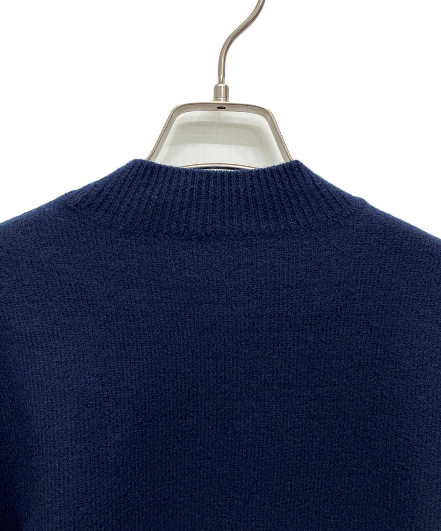 中古・古着通販】A.P.C. (アーペーセー) ウールロゴニット ネイビー