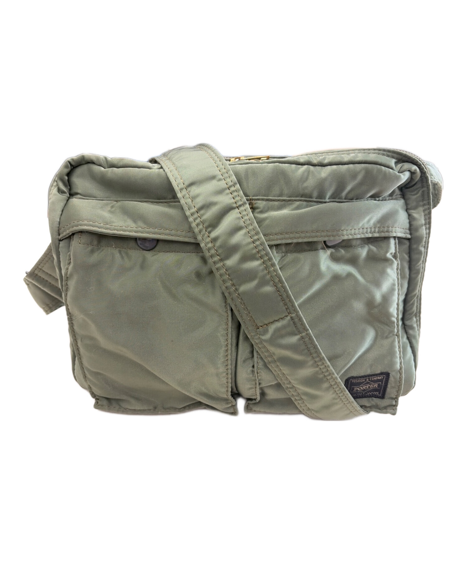 中古・古着通販】PORTER (ポーター) タンカーショルダーバッグ セージ 