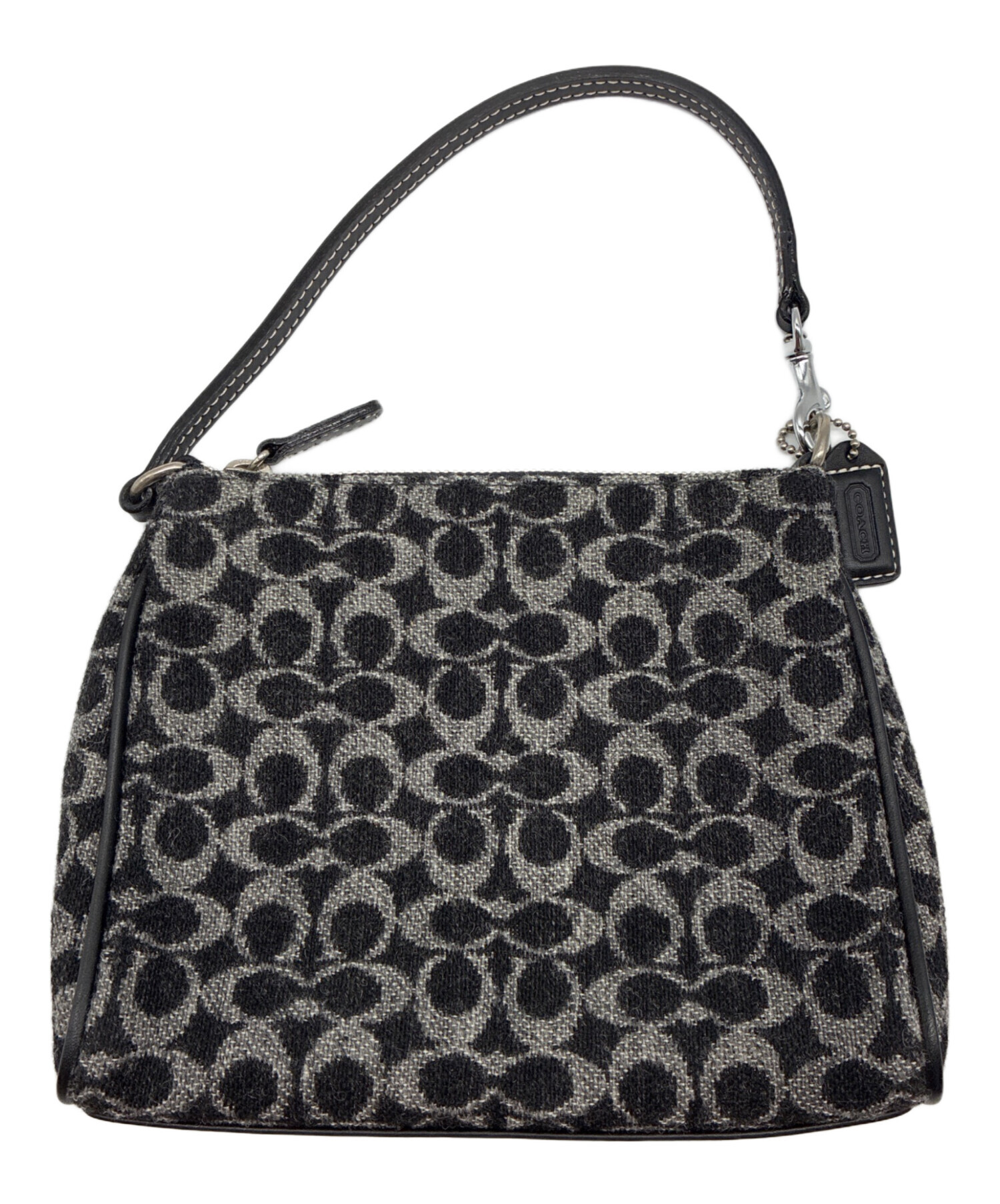 ✨美品 COACH コーチ ビジネスバック ミニシグネチャー コミューター 黒 中古・古着通販】COACH (コーチ) ミニシグネチャー ハンドバッグ