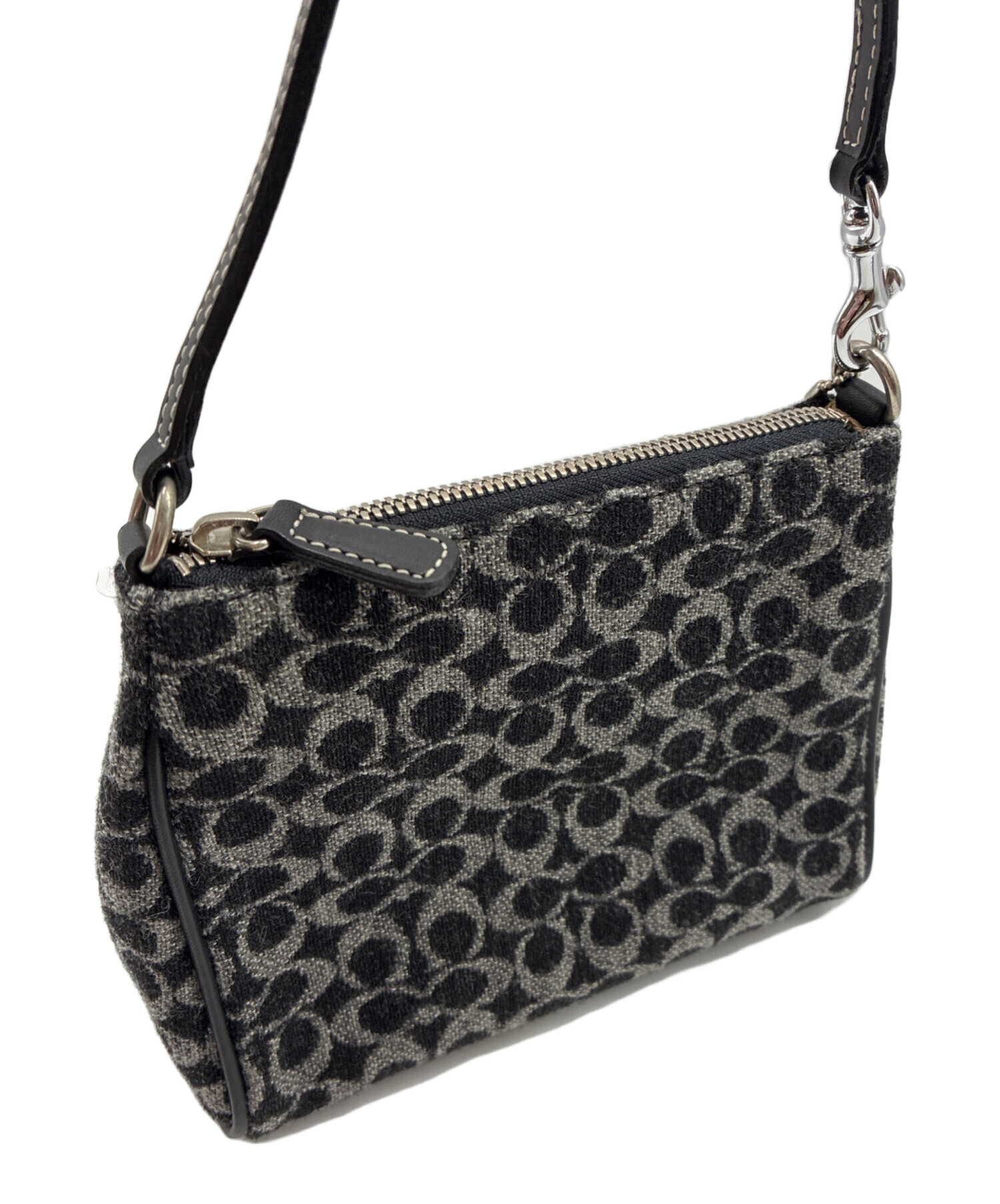 平成レトロ アーカイブ 古着小物 COACH モノグラム ミニハンドバッグ 中古・古着通販】COACH (コーチ) ミニシグネチャー ハンドバッグ