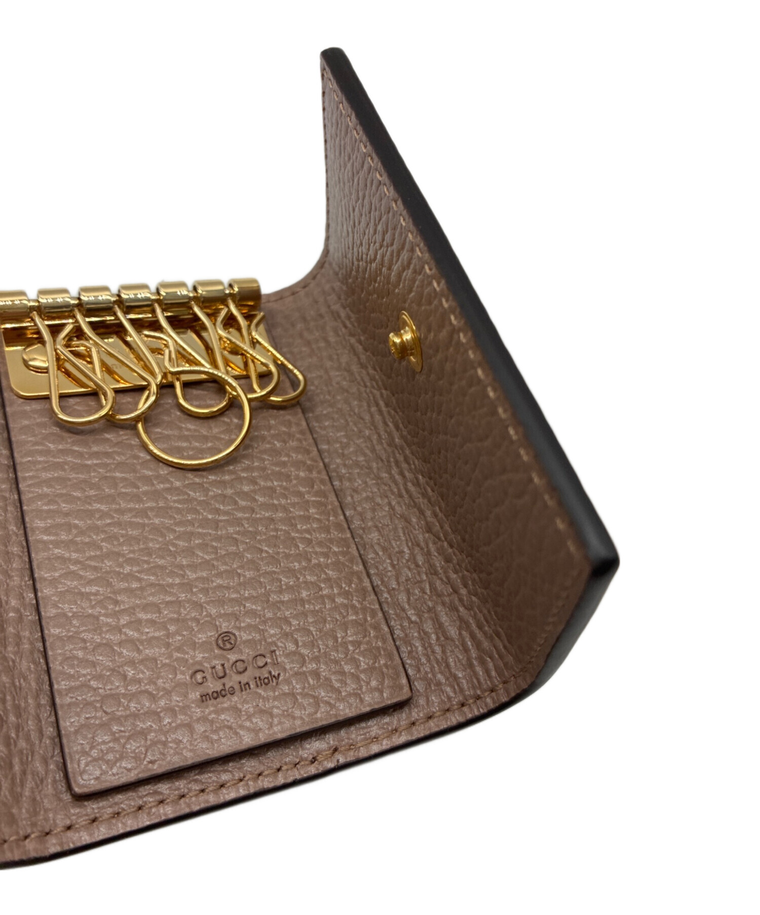 中古・古着通販】GUCCI (グッチ) GGマーモント キーケース グレー